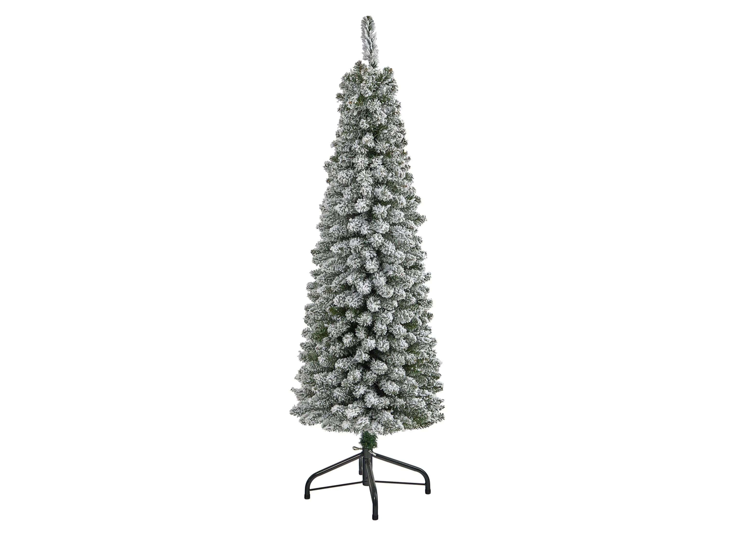 5ft. Flocked Pencil Artificial Christmas Tree