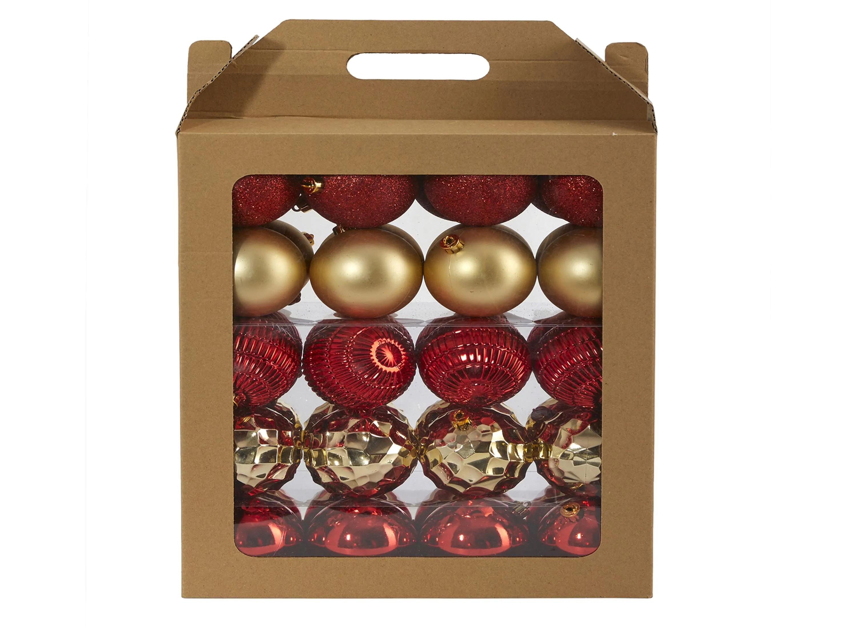Shatterproof Christmas Tree Ornaments: Set of 40