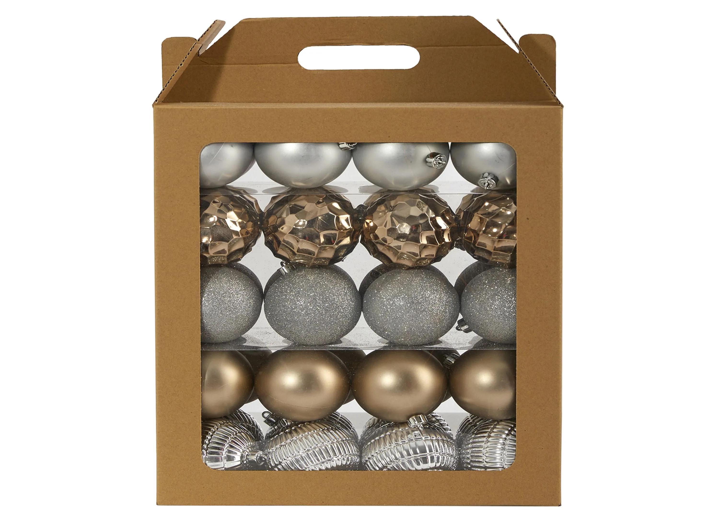 Shatterproof Christmas Tree Ornaments: Set of 40