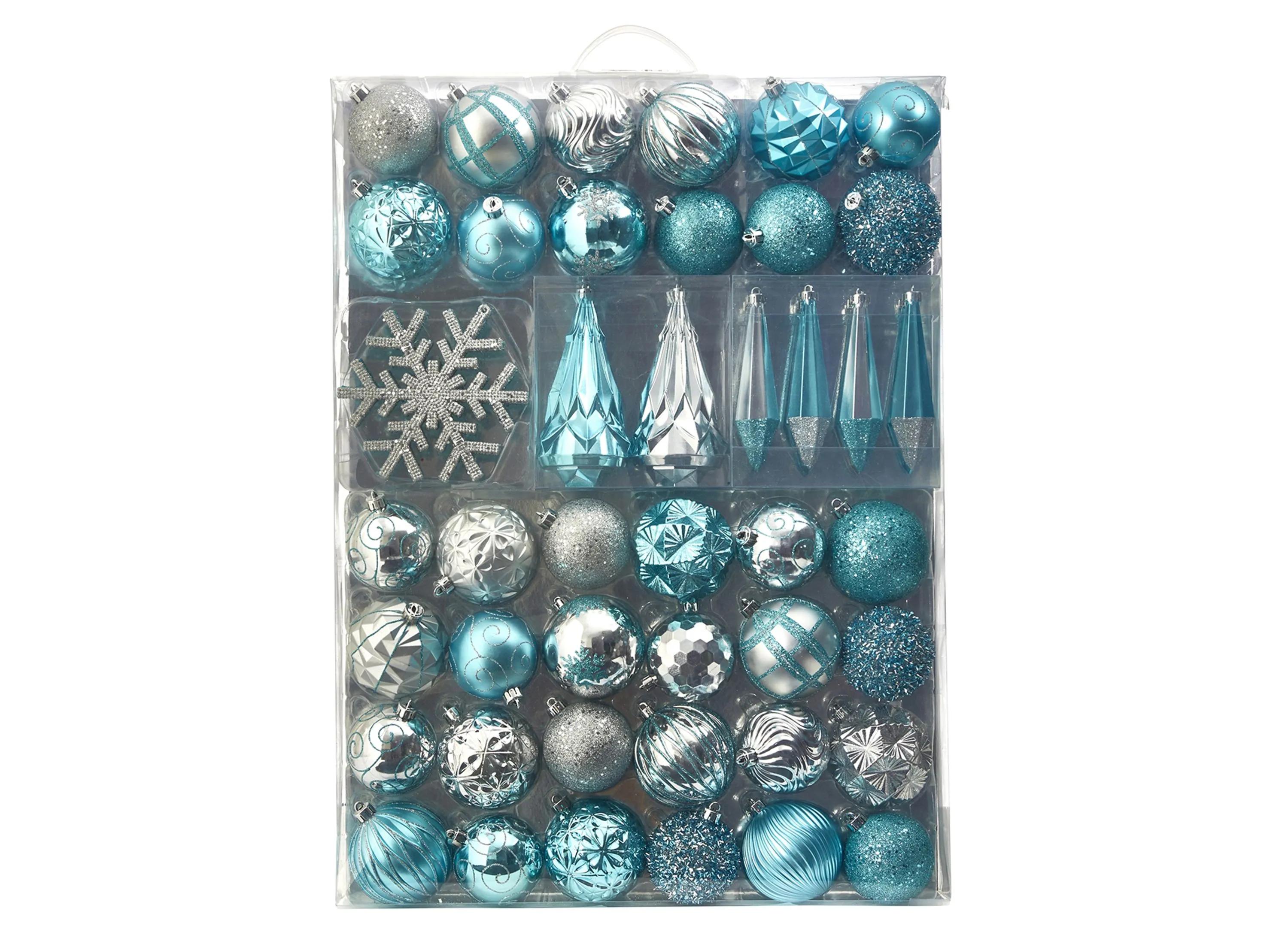 Shatterproof Christmas Tree Ornaments: Set of 52
