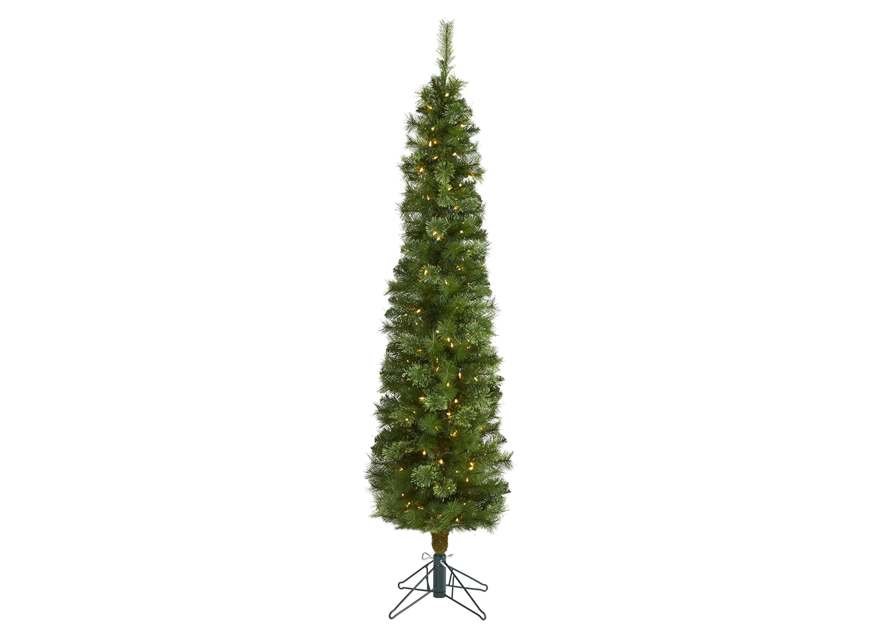 6ft. Pre-Lit Green Pencil Artificial Christmas Tree