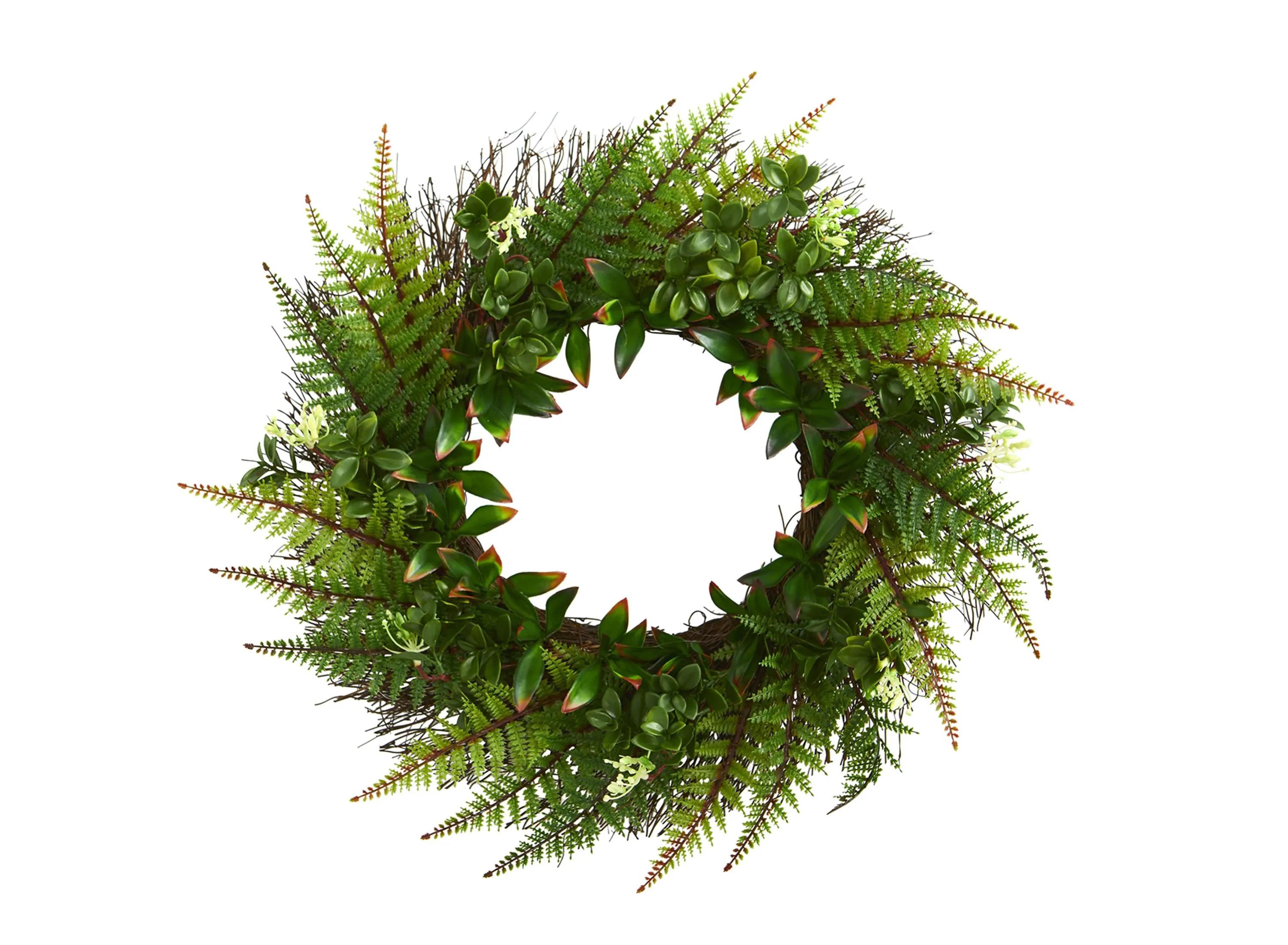 23in. Assorted Fern Wreath (Indoor/Outdoor)