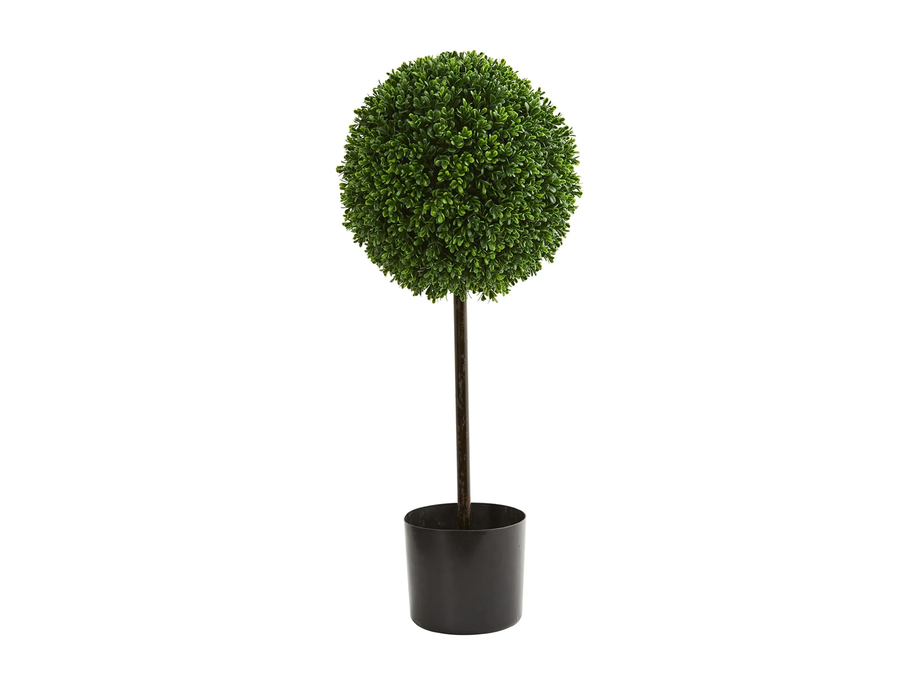 2.5ft. Boxwood Ball Artificial Topiary Tree (Indoor/Outdoor)