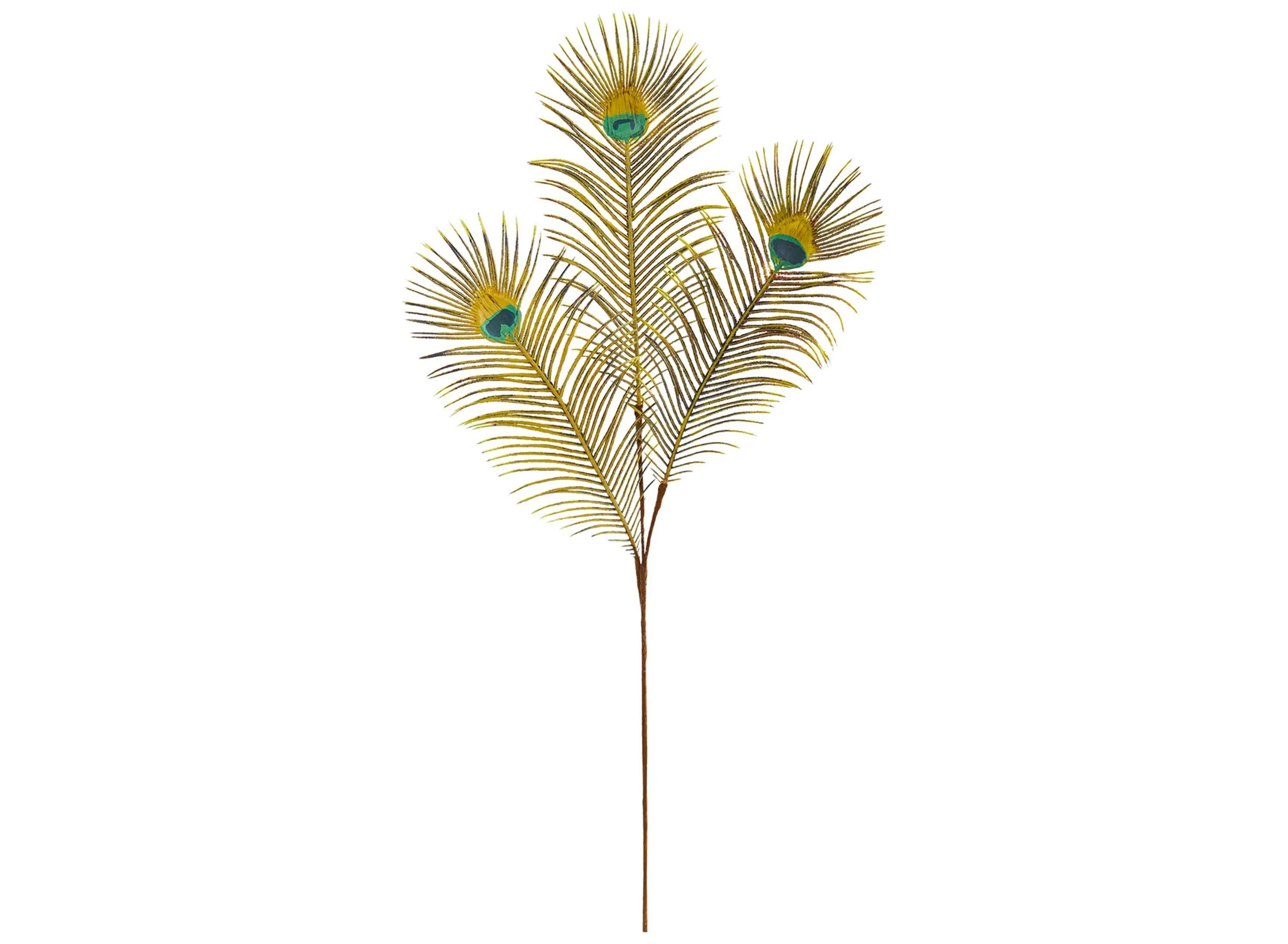 36in. Peacock Feather Artificial Spray (Set of 8)