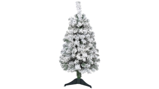 3ft. Flocked Rock Springs Spruce Artificial Christmas Tree