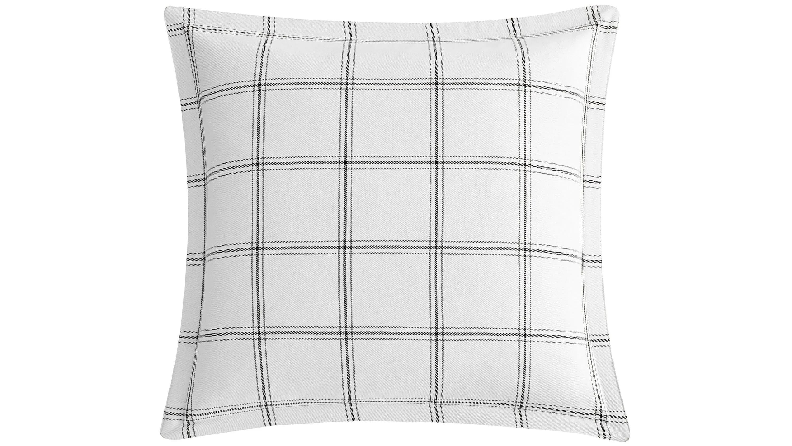Windowpane Plaid Euro Sham