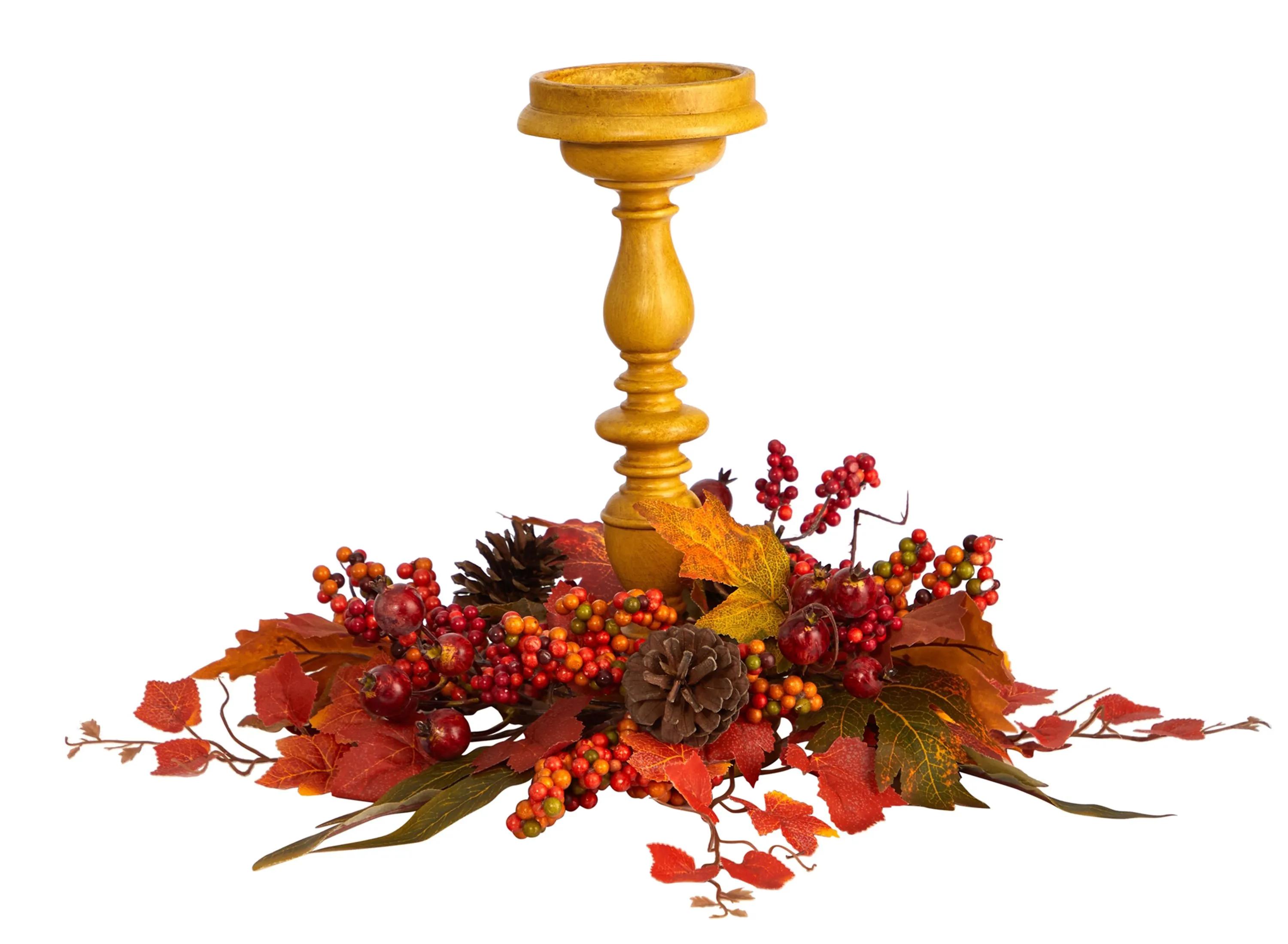 15 Harvest Artificial Candelabrum Arrangement