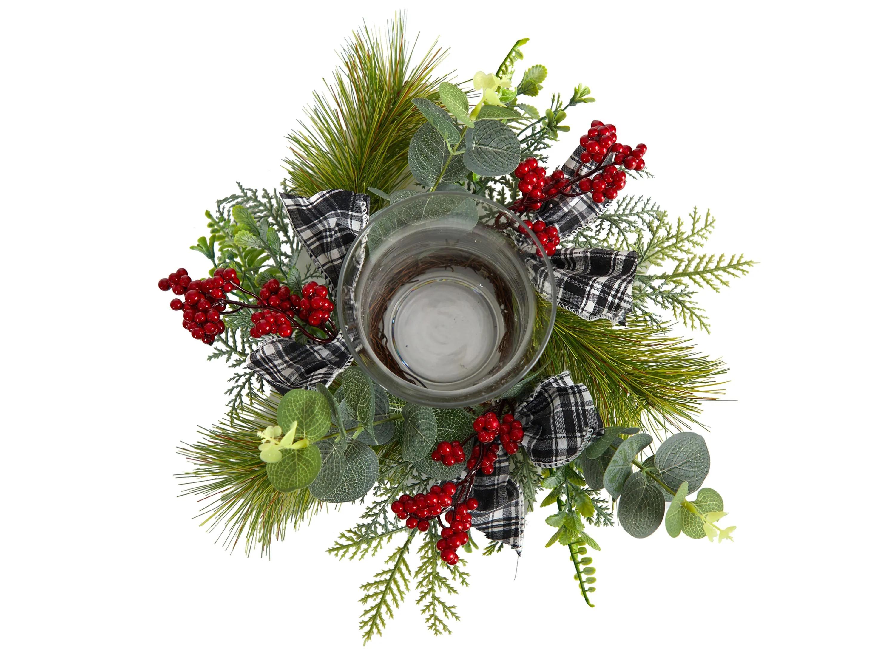 10 Holiday Foliage Artificial Candelabrum
