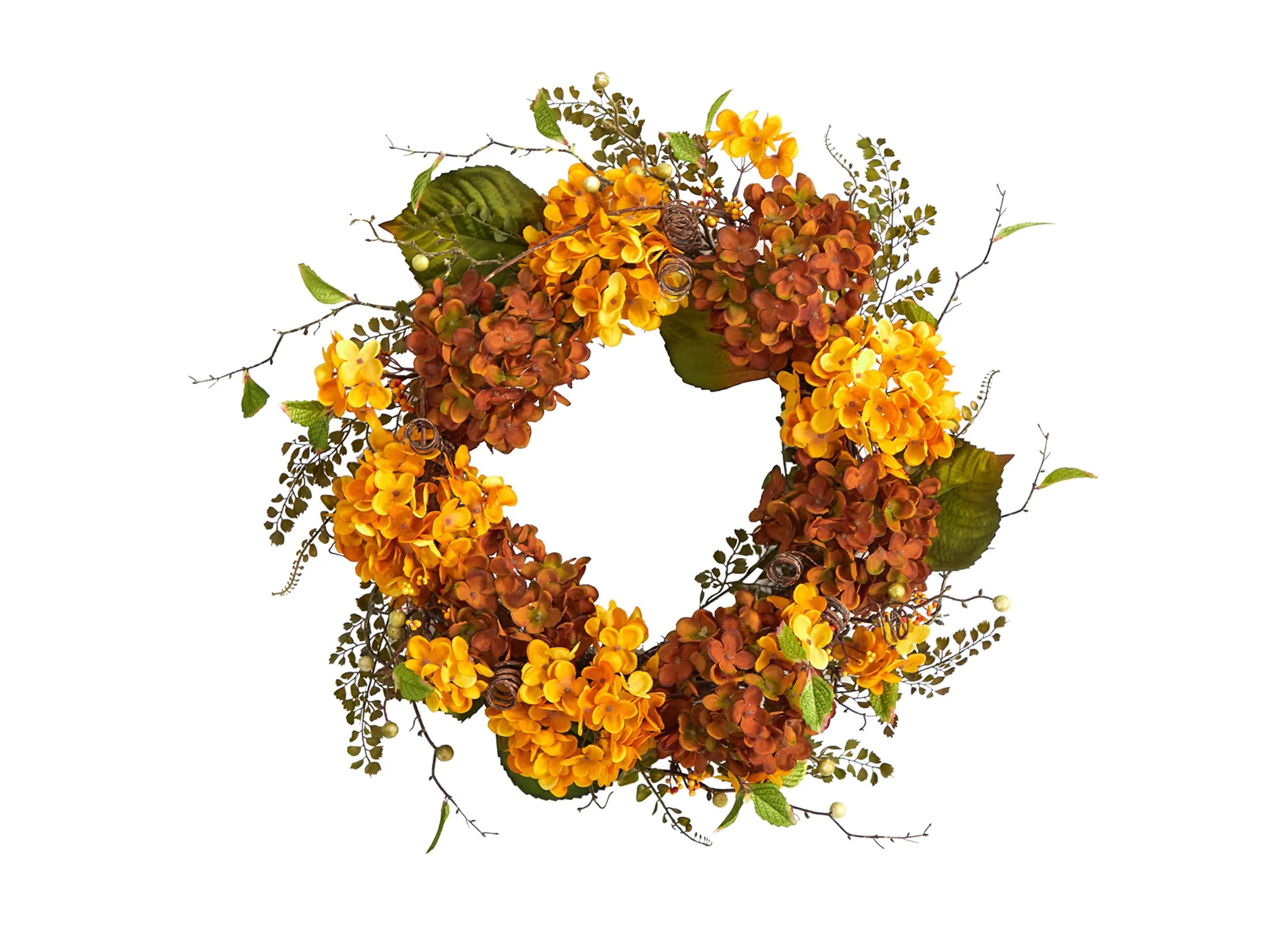 Crisp 24 Hydrangea Wreath