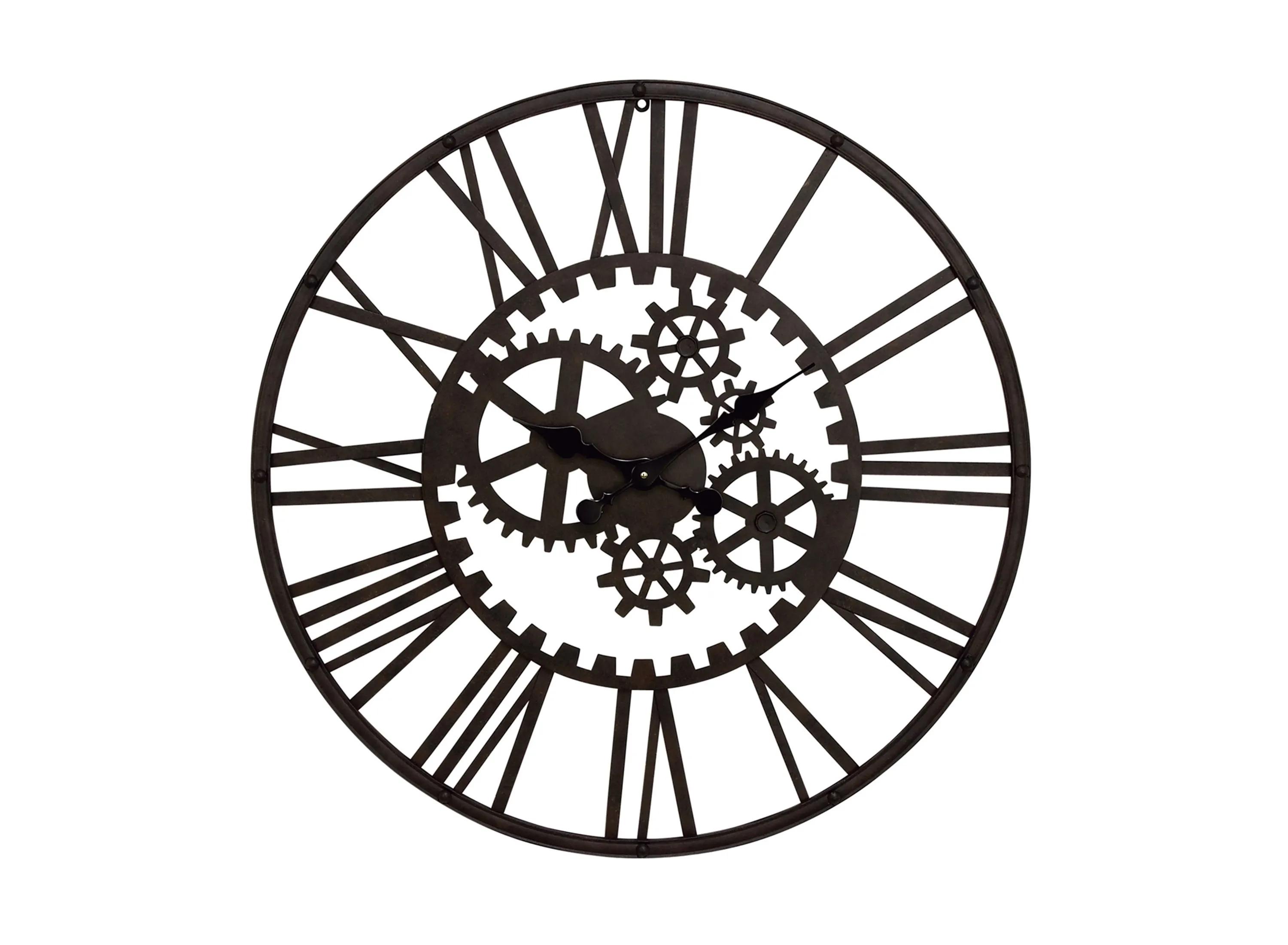 Ivy Collection Garth Industrial Wall Clock