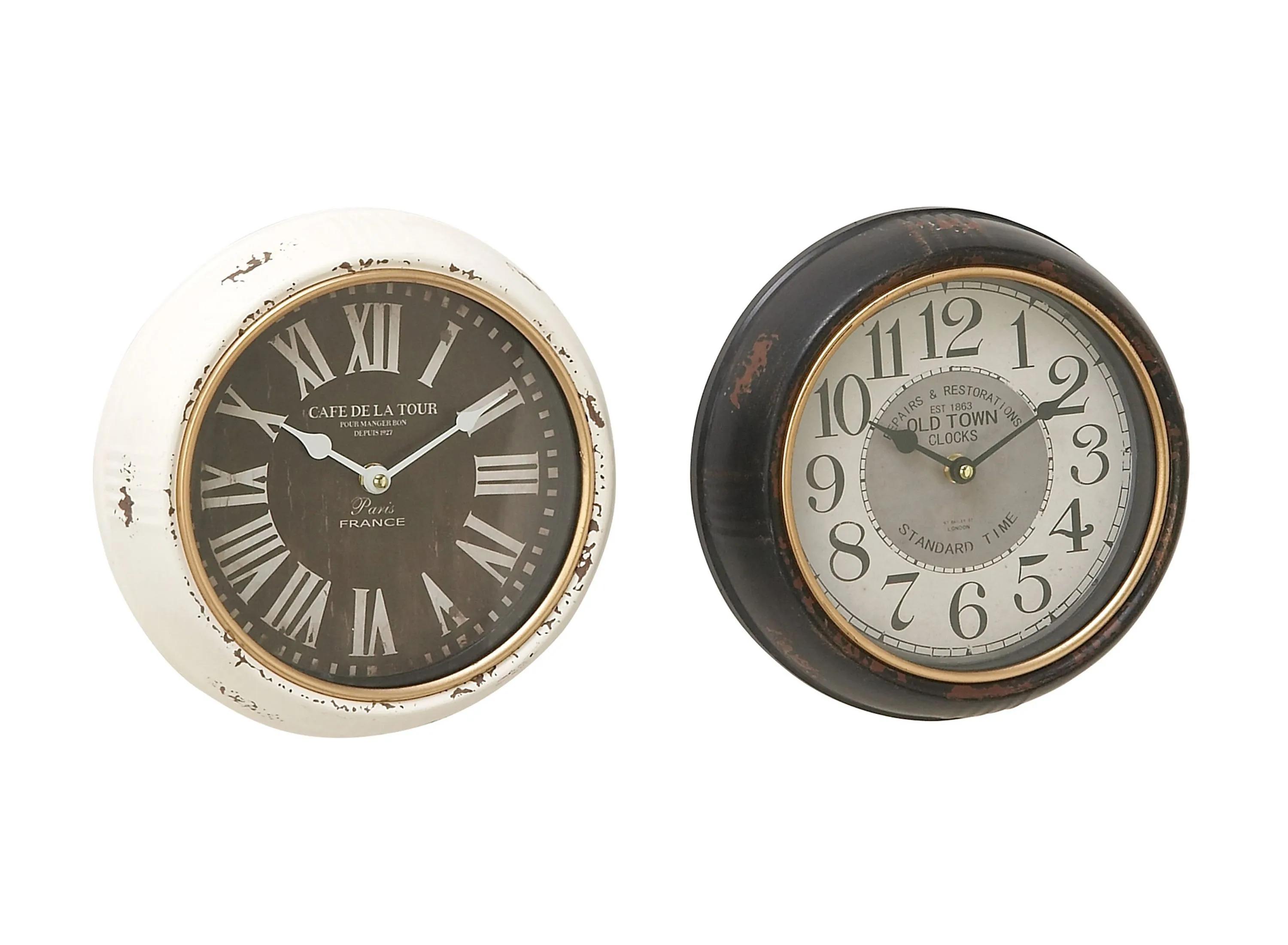 Ivy Collection Azdar Wall Clock Set of 2