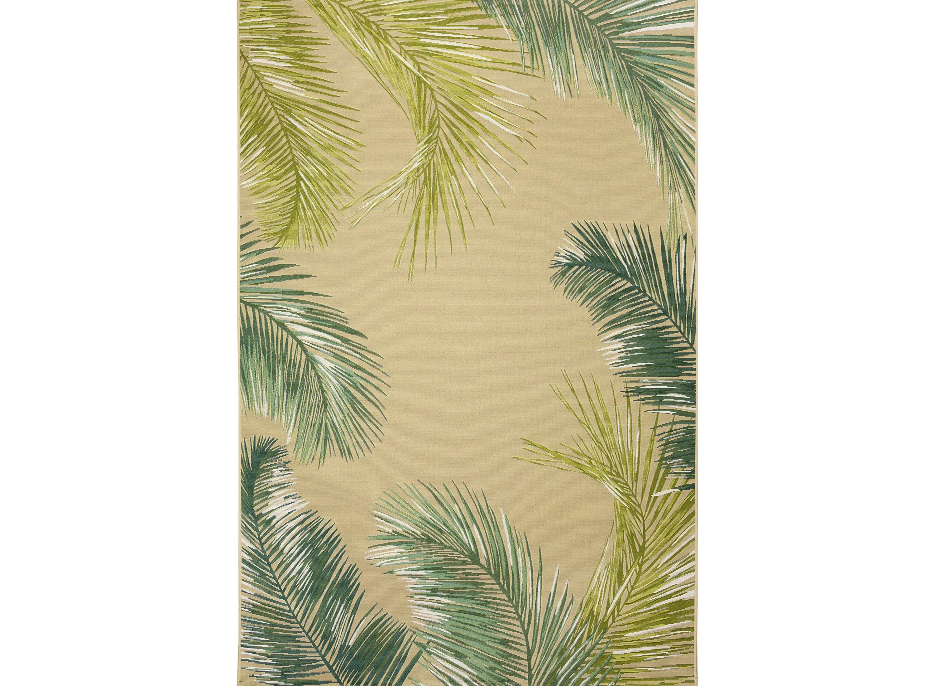 Marina Palm Border Indoor/Outdoor Area Rug