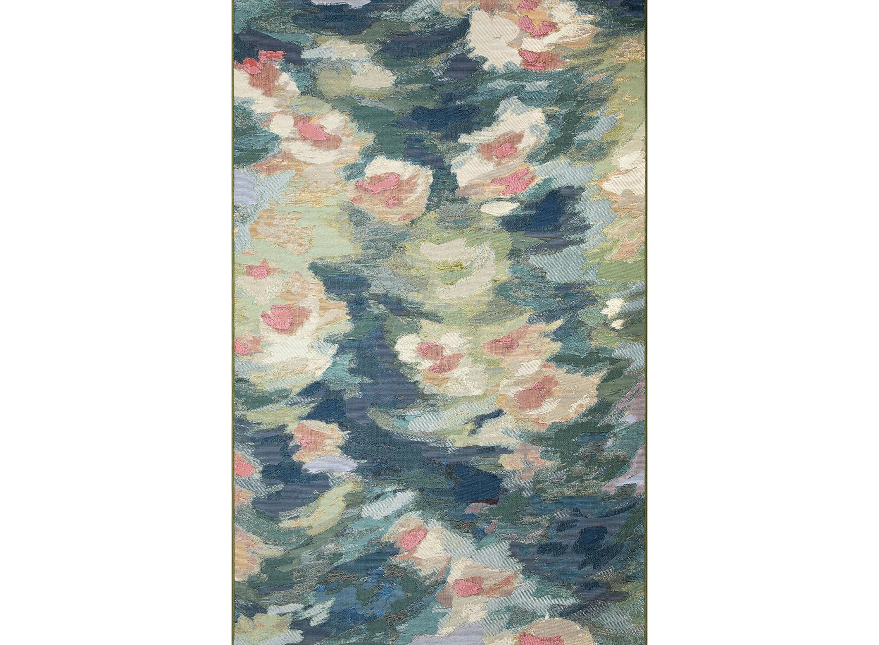 Marina Watercolor Pond Indoor/Outdoor Area Rug