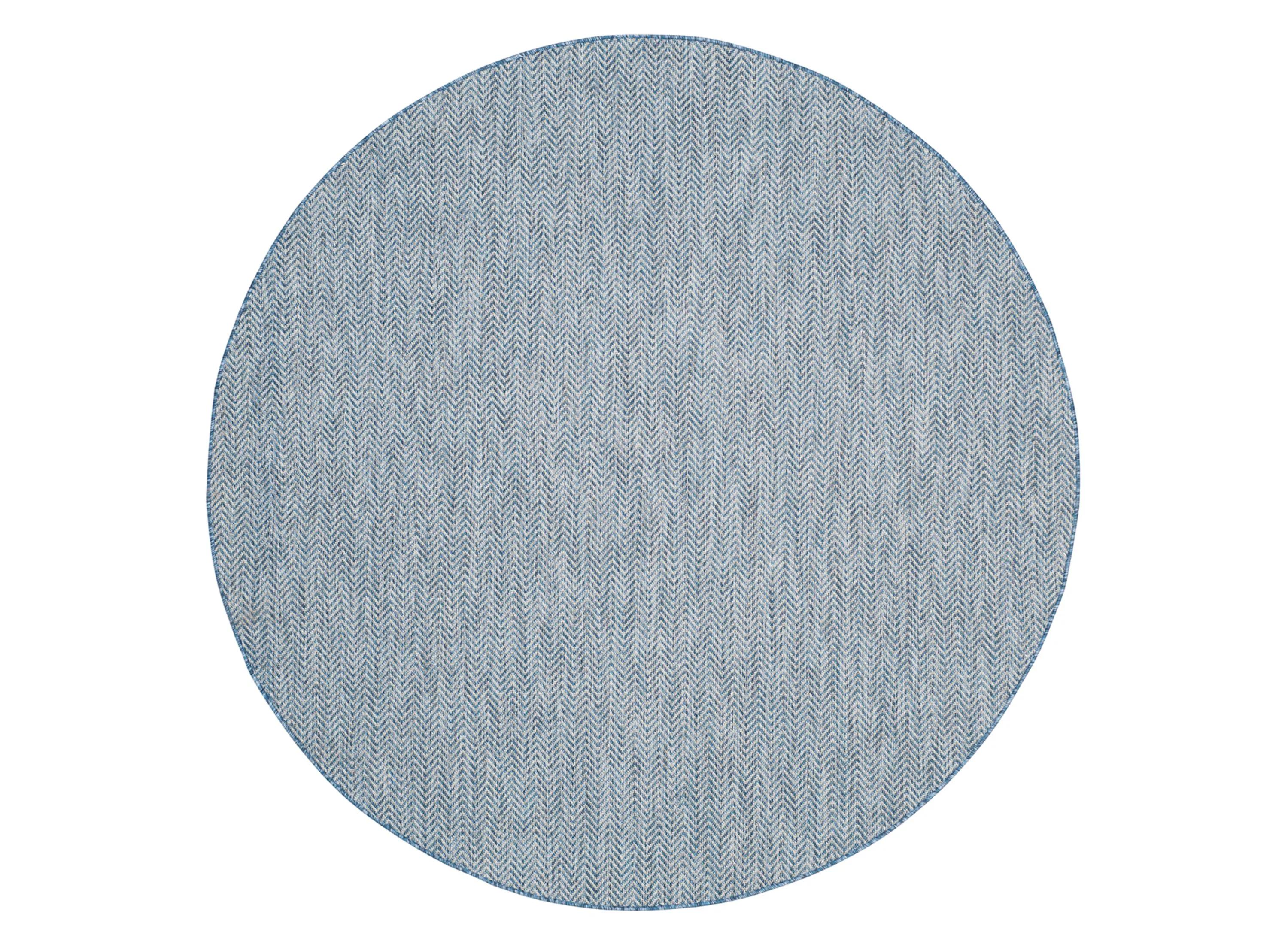 Courtyard Diamond Tile Indoor/Outdoor Area Rug Round