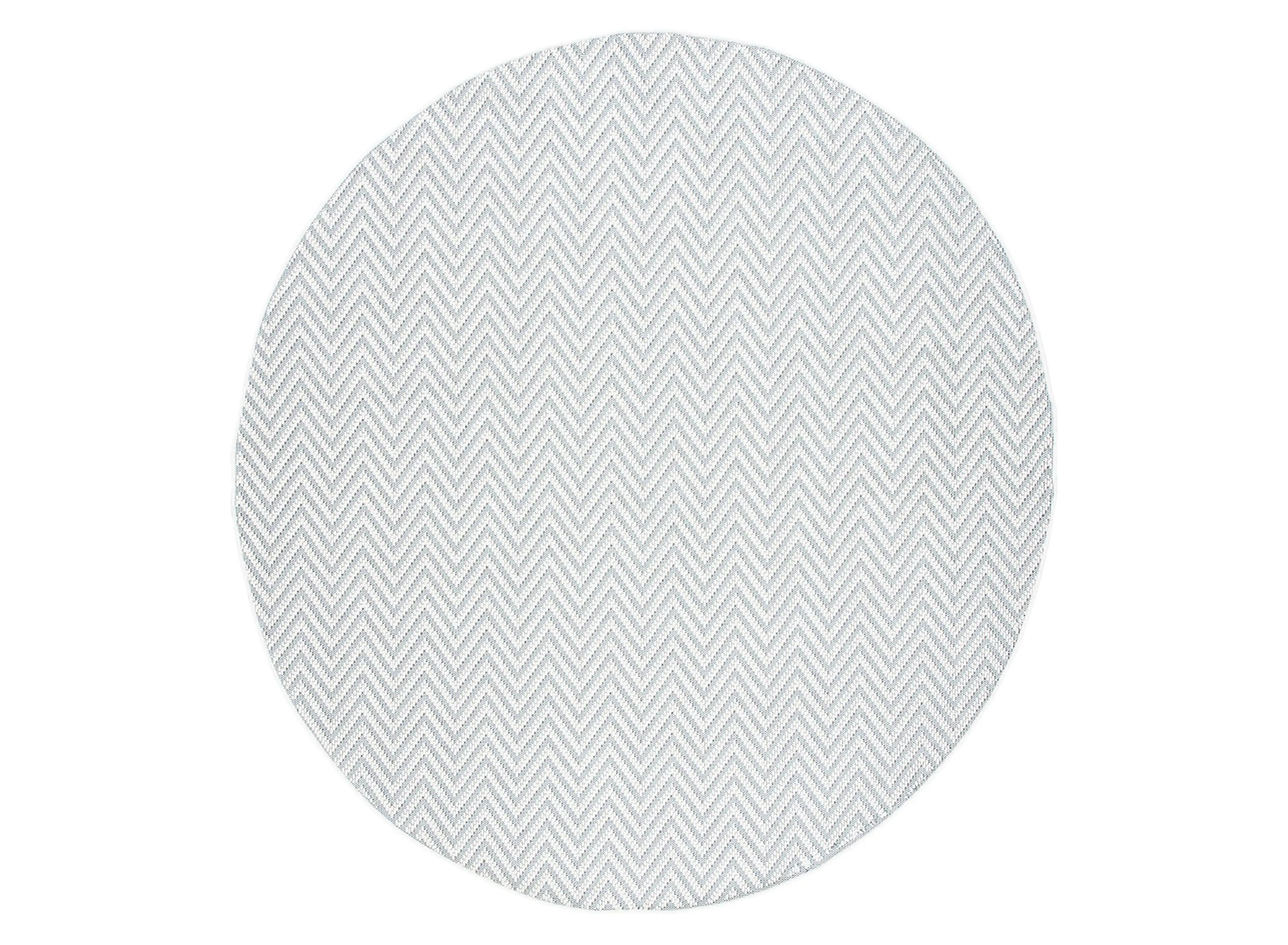 Bermuda Chevron Indoor/Outdoor Round Area Rug