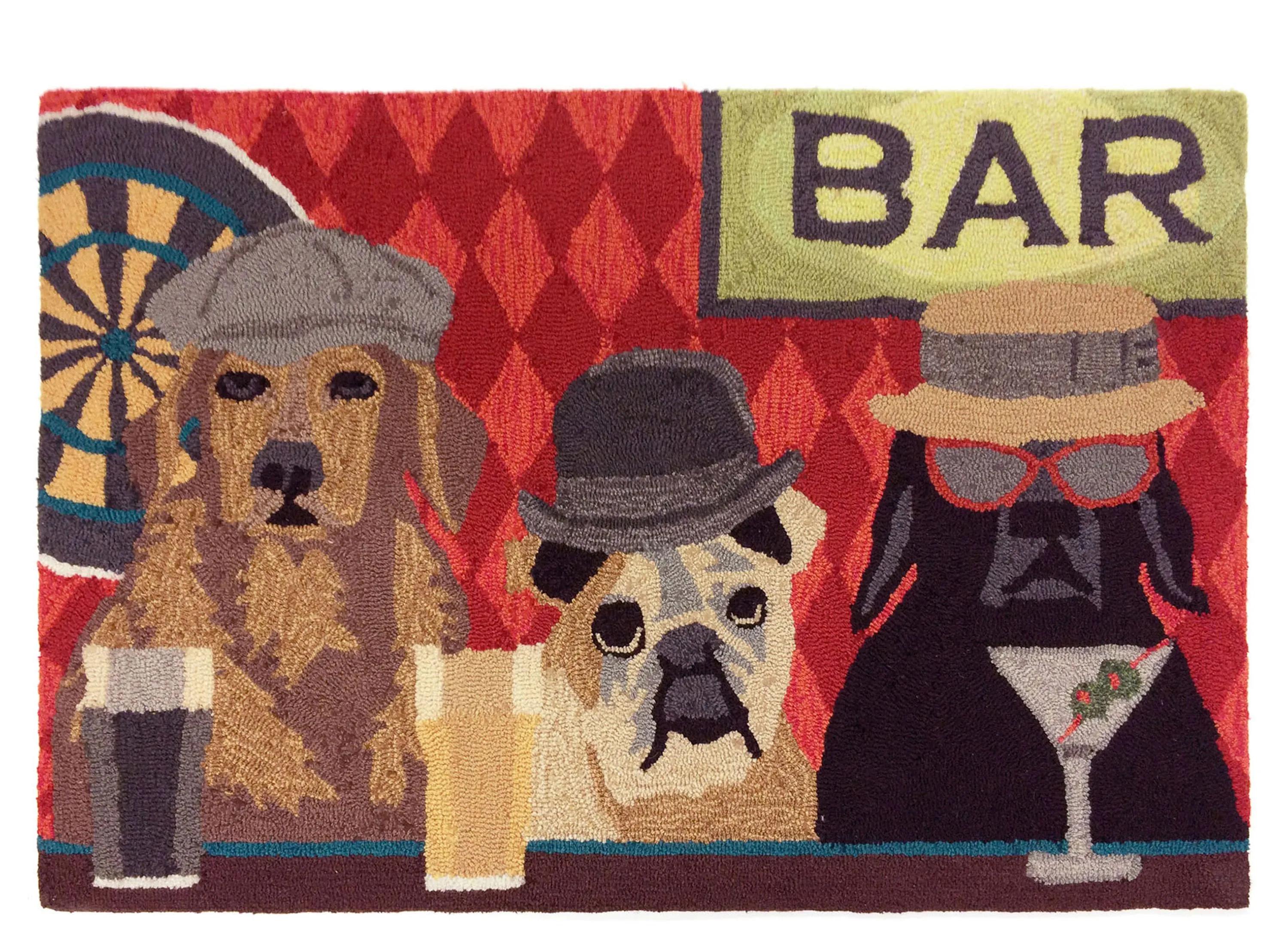 Frontporch Bar Patrol Indoor/Outdoor Area Rug