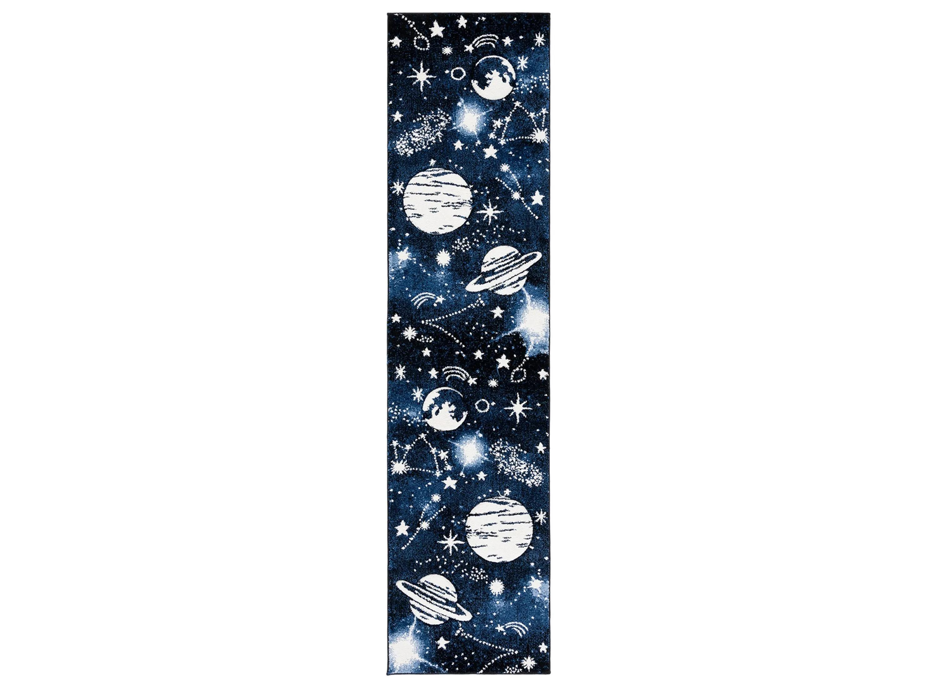 Carousel Outerspace Kids Runner Rug