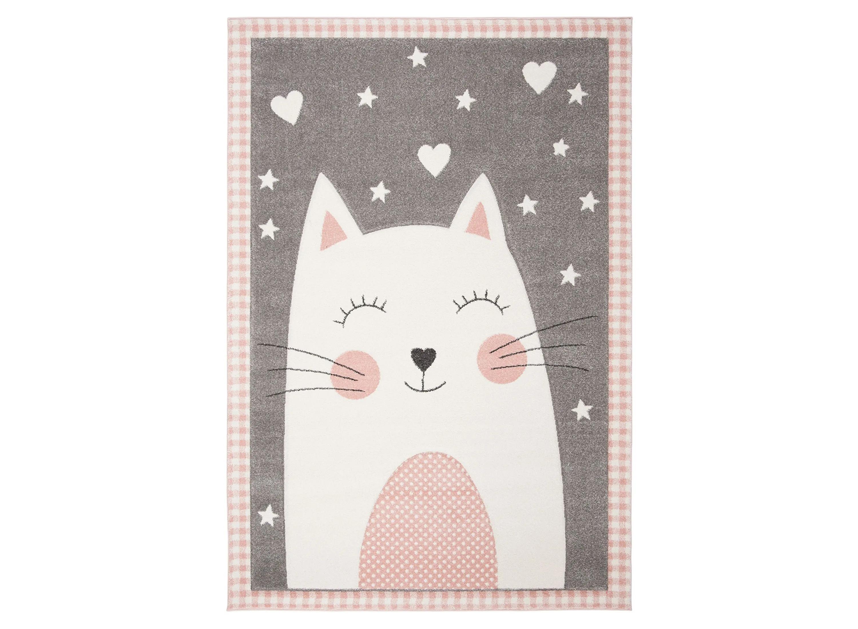 Carousel Kitty Kids Area Rug