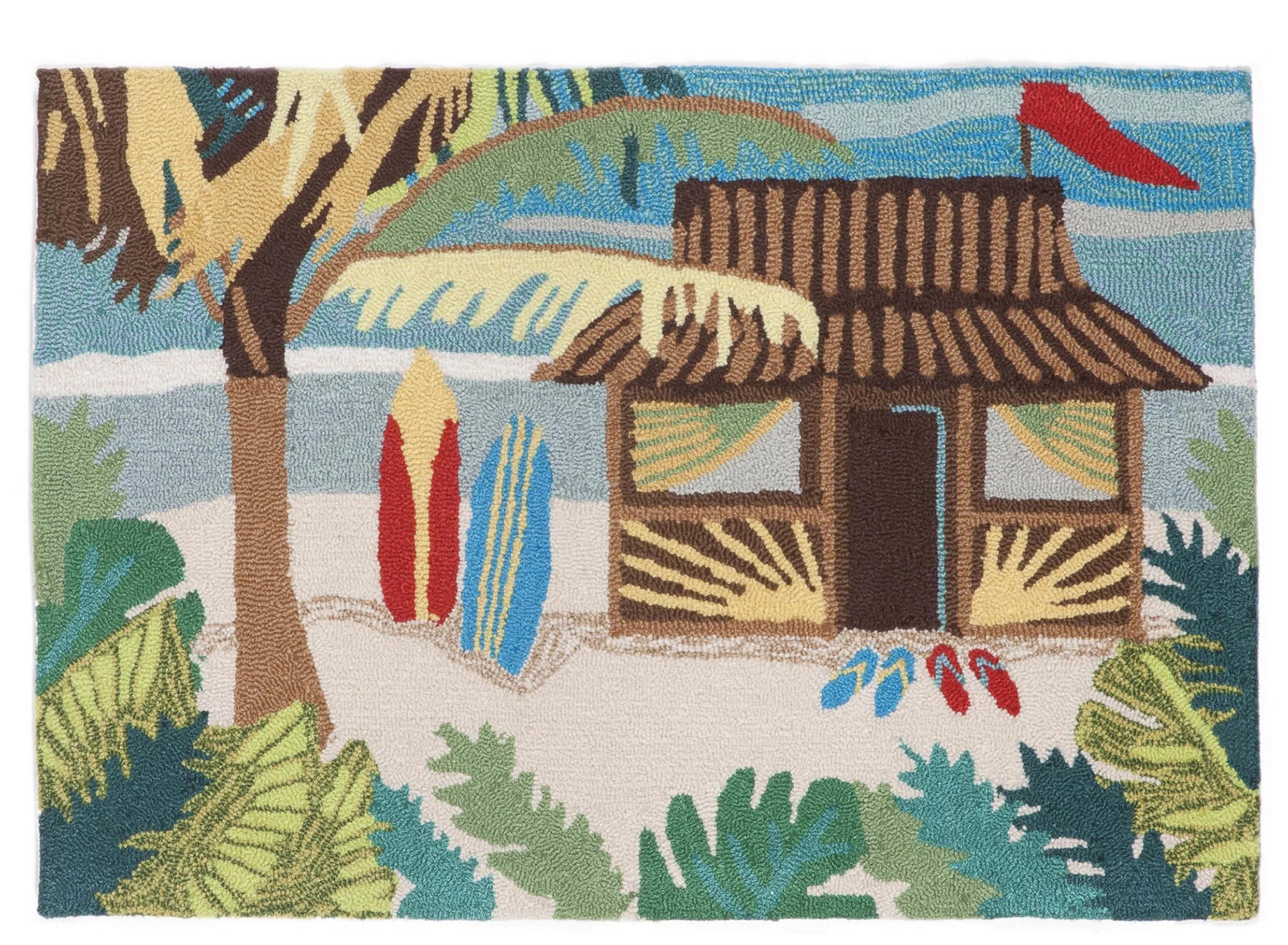 Frontporch Tiki Hut Indoor/Outdoor Area Rug