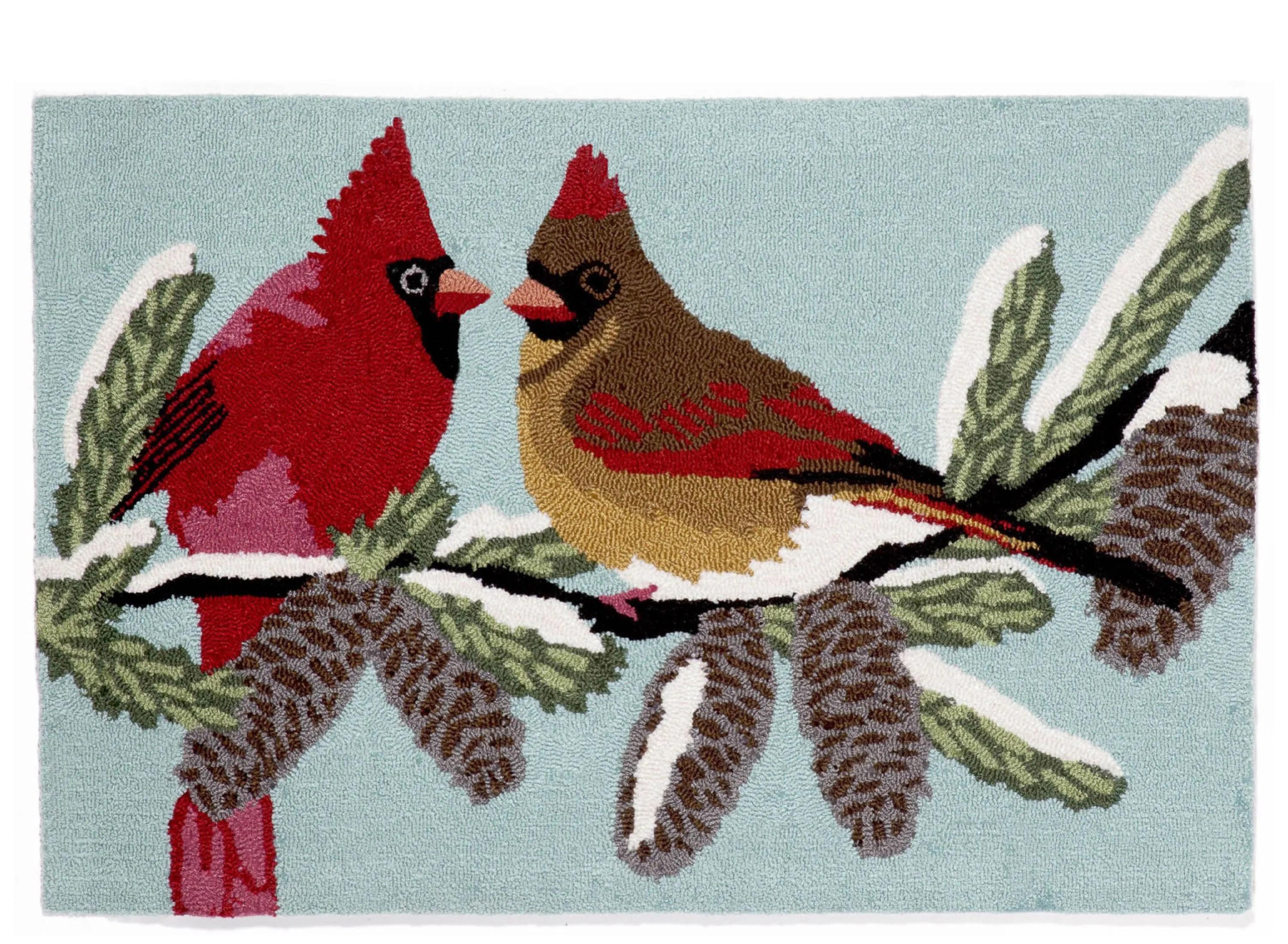 Frontporch Cardinals Indoor/Outdoor Area Rug