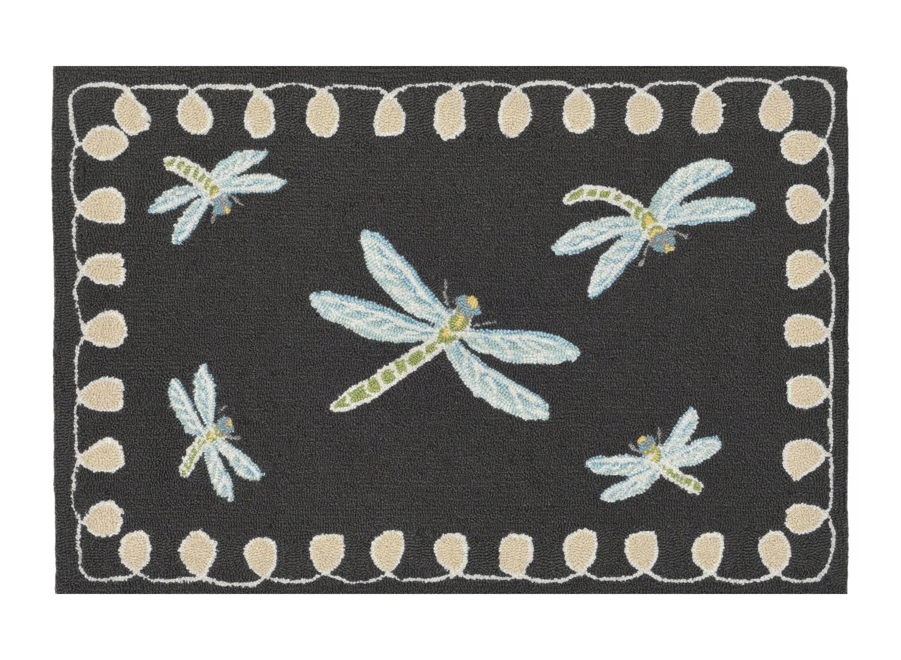 170281010 Liora Manne Dragonfly Front Porch Rug sku 170281010
