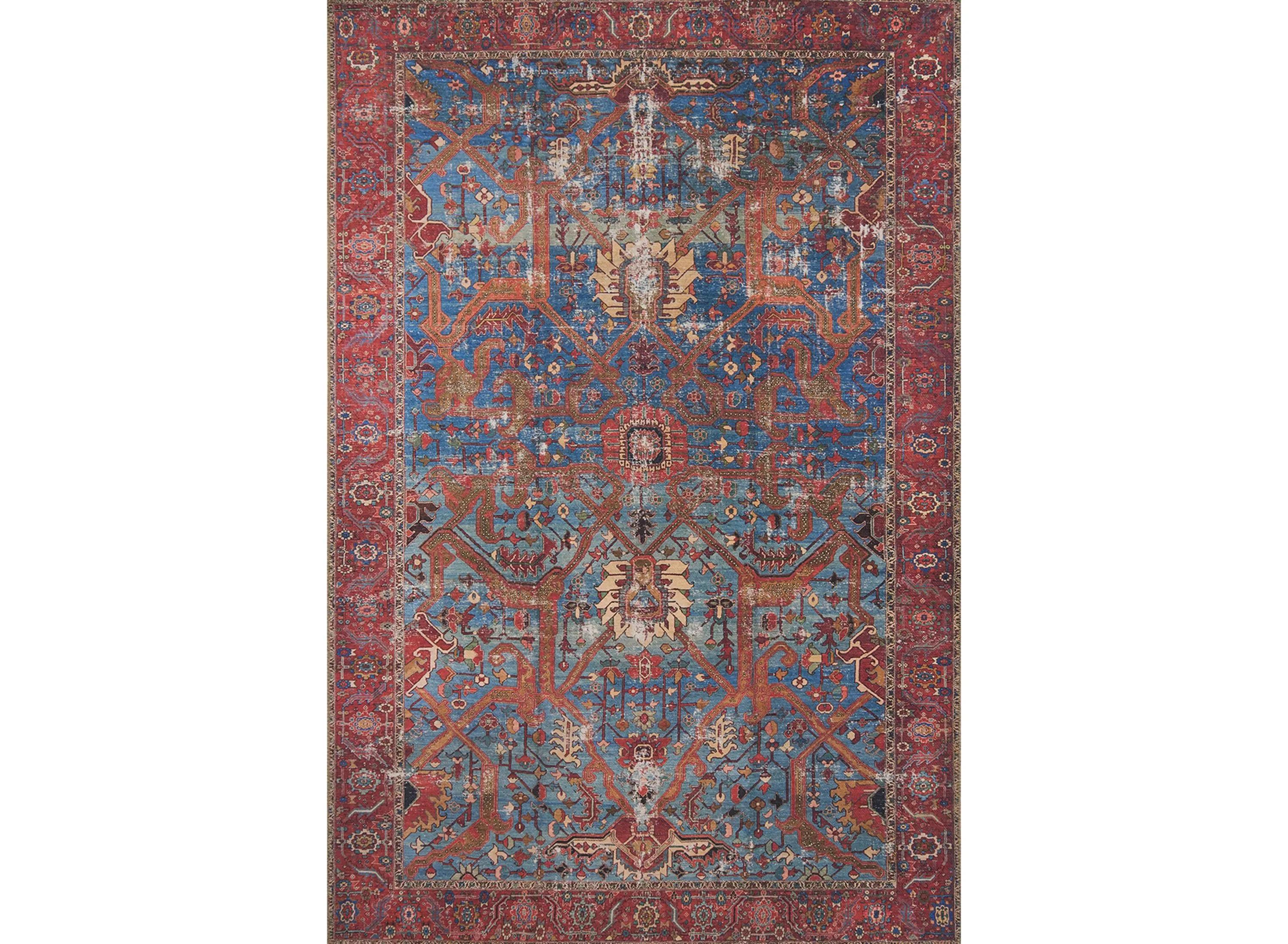 Loloi Loren Indoor Rectangular Accent Rug, One Size, Blue