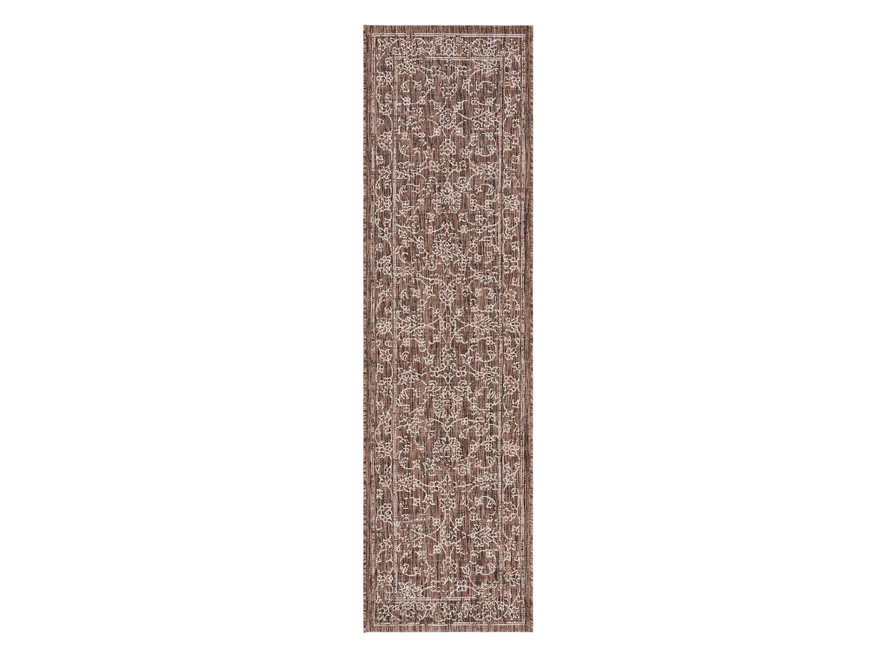 Safavieh Courtyard Owen 2'-3" X 10' Indoor/Outdoor Rug - Brown