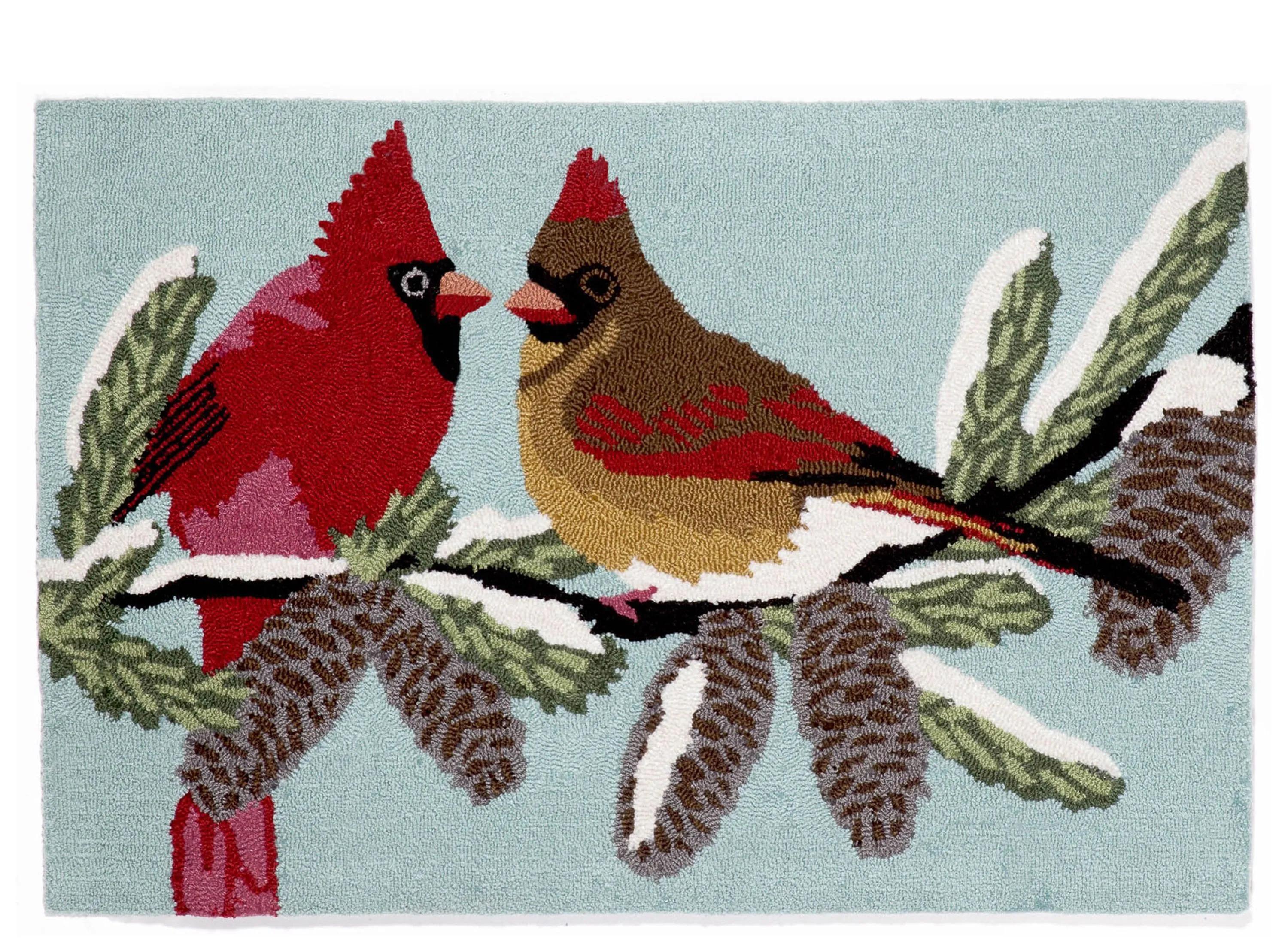Frontporch Cardinals Indoor/Outdoor Area Rug