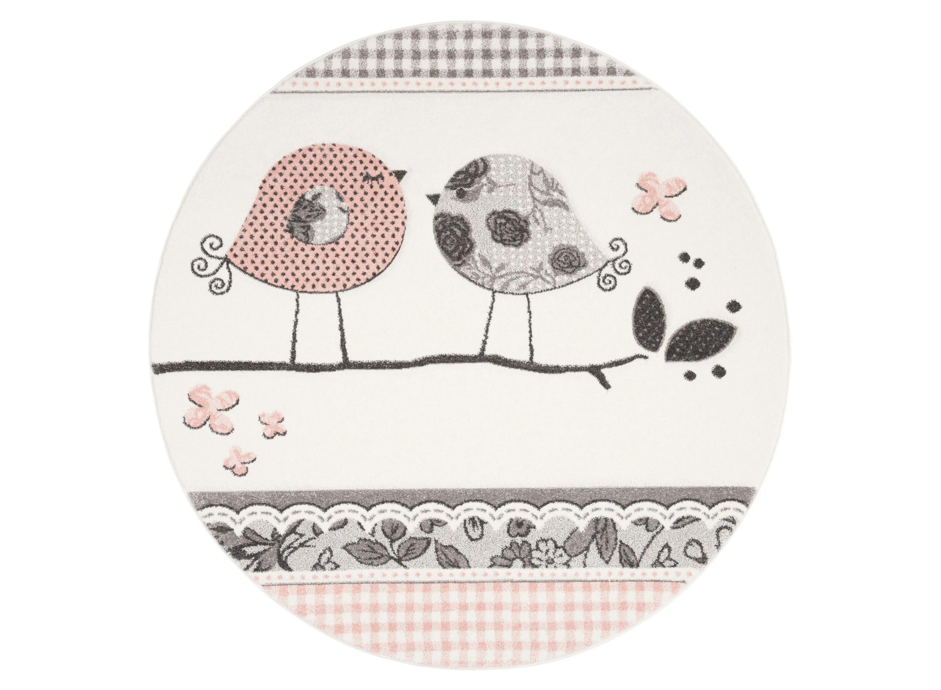 Carousel Kids 153 Collection 4' X 4' Round Rug