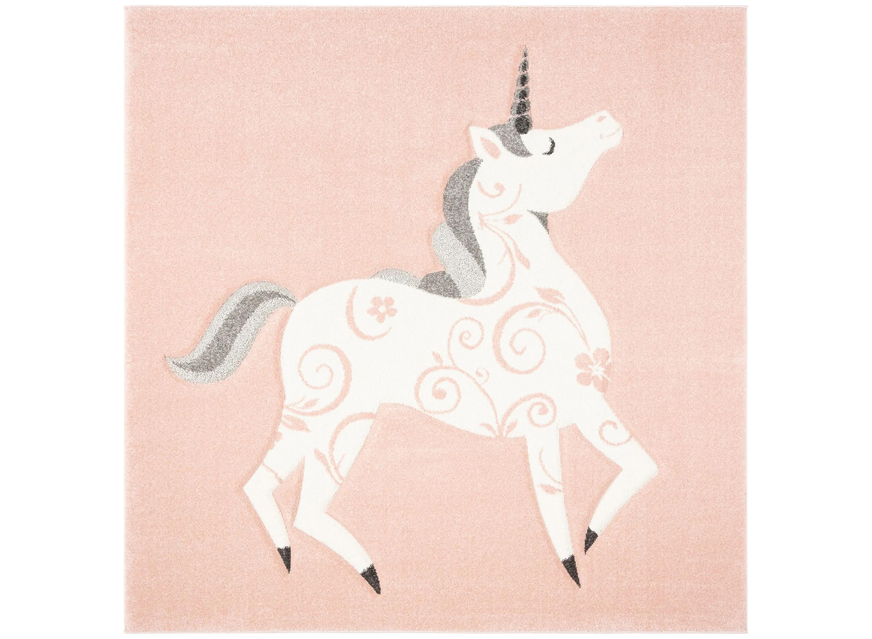 Carousel Kids 163 Collection 5'-3" X 5'-3" Square Rug