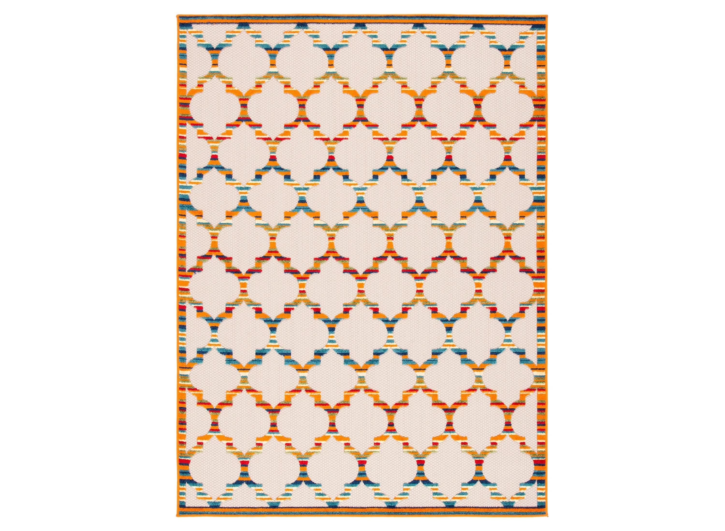 Safavieh Cabana Isabella 4'-5" X 6'-5" Rug - Orange