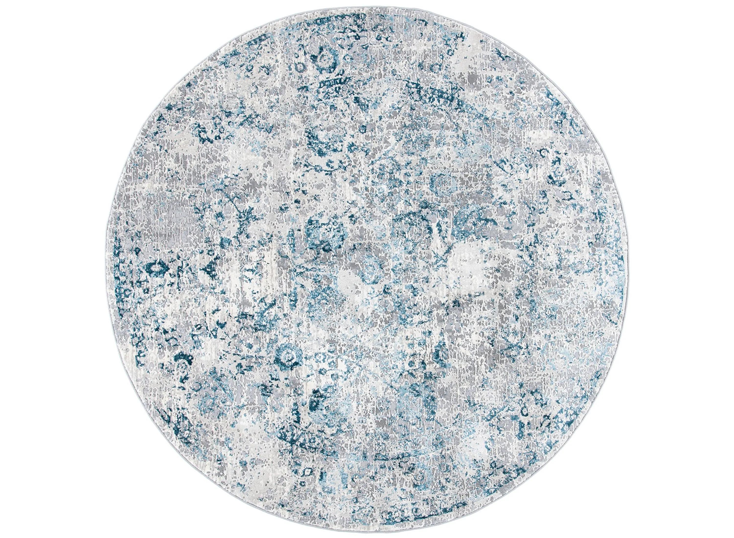 Safavieh Meadow Bryony 79" Round Rug - Blue