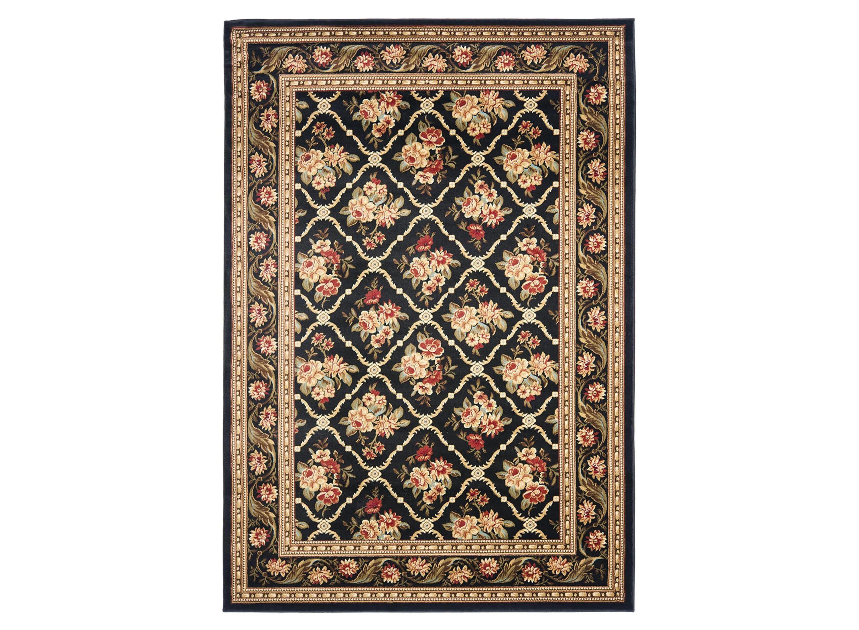 Lyndhurst Floral Lattice Power Loomed 4' x 6' R ug