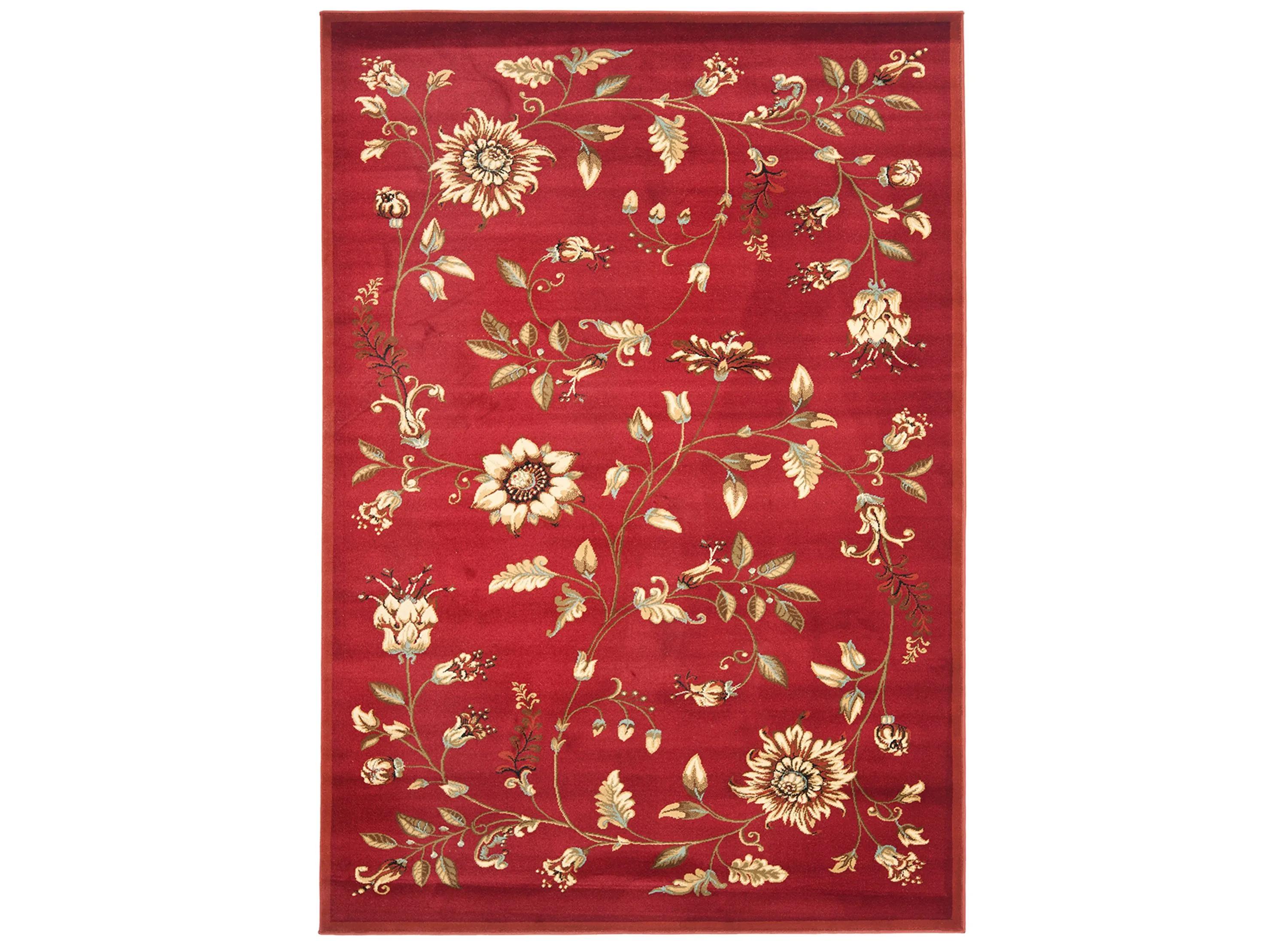 Lyndhurst Floral Swirl Power Loomed 4' x 6' Rug