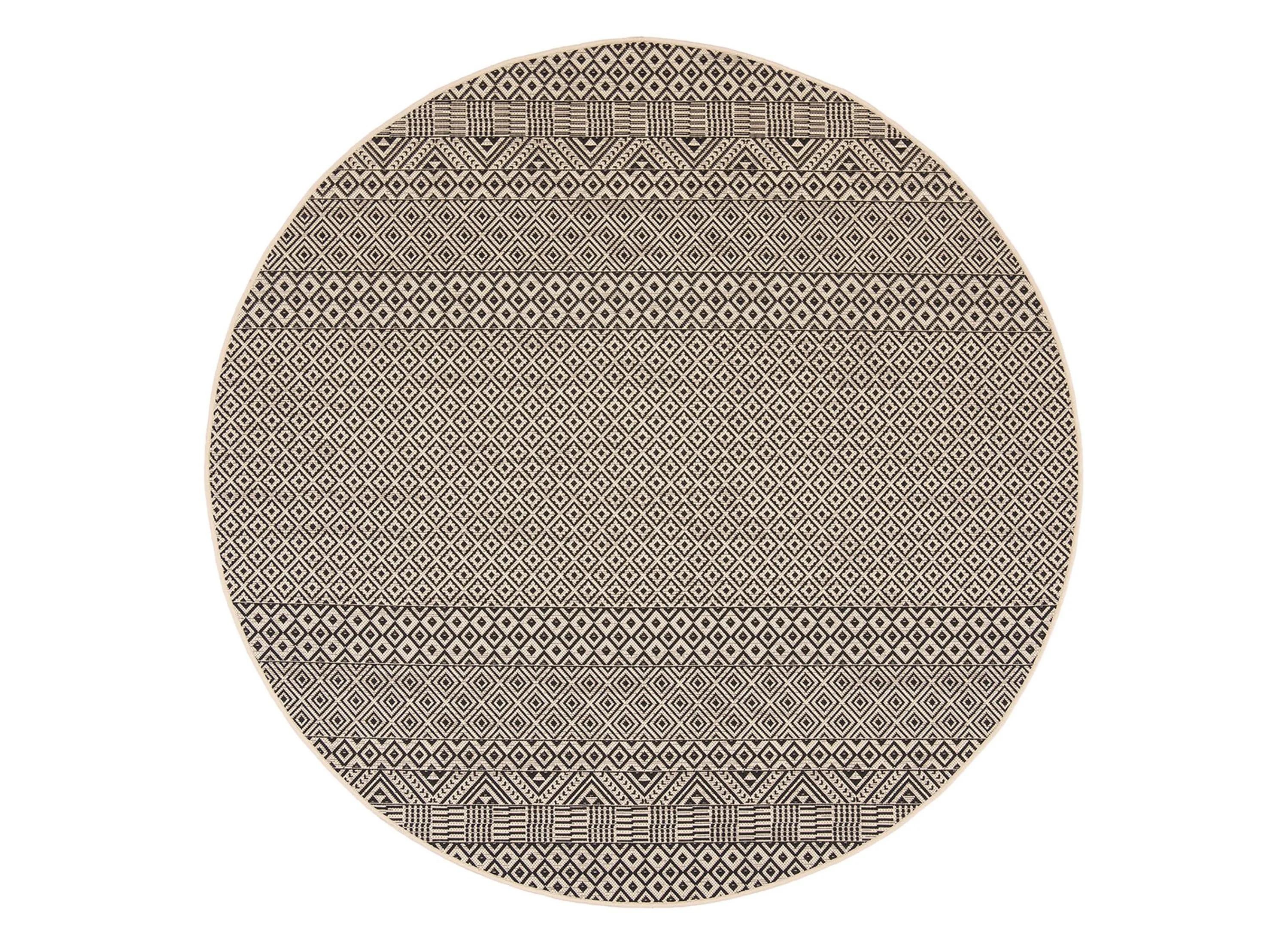 174262350 Courtyard Weave Indoor/Outdoor Area Rug Round sku 174262350