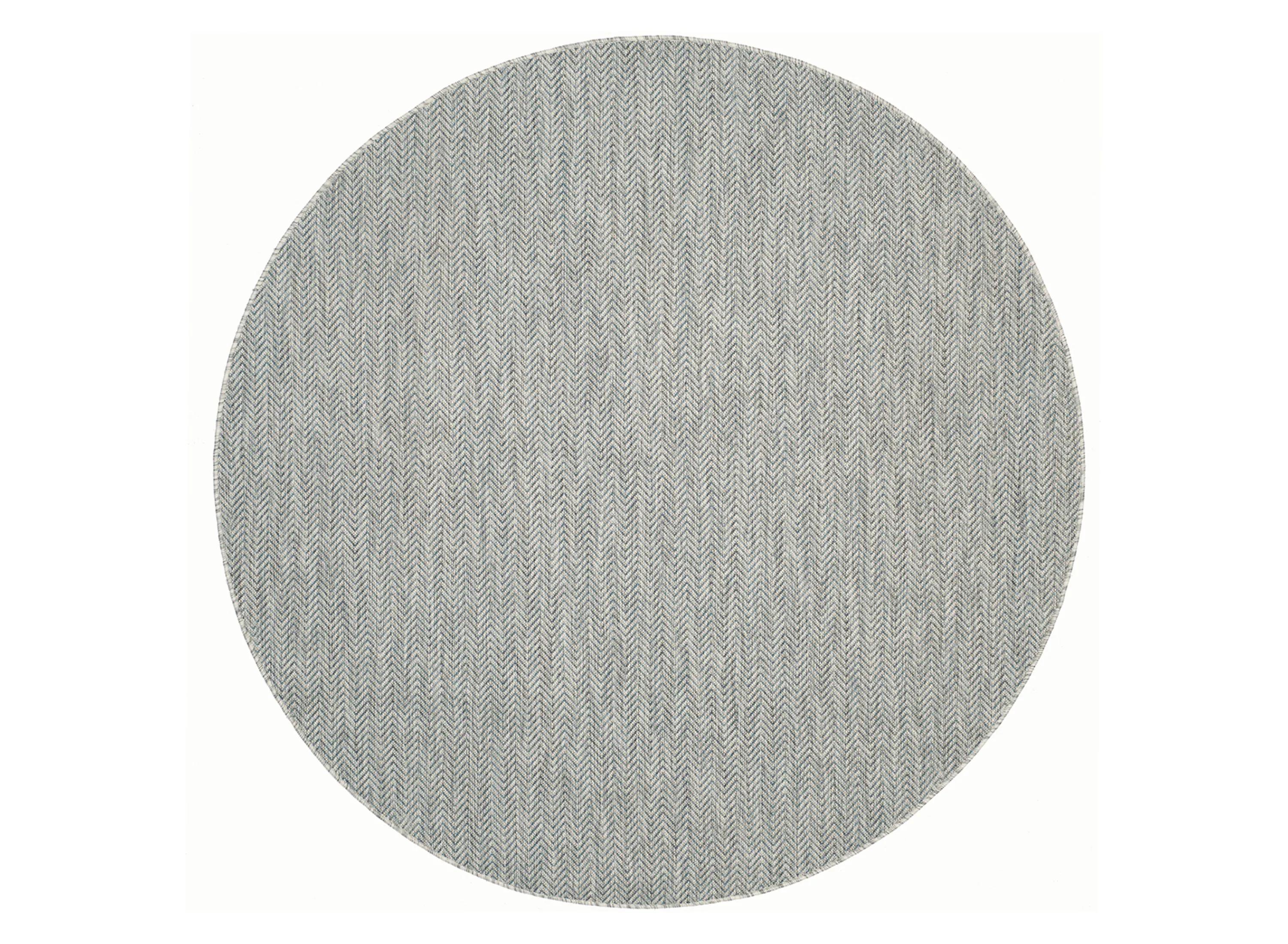 Courtyard Diamond Tile Indoor/Outdoor Area Rug Round