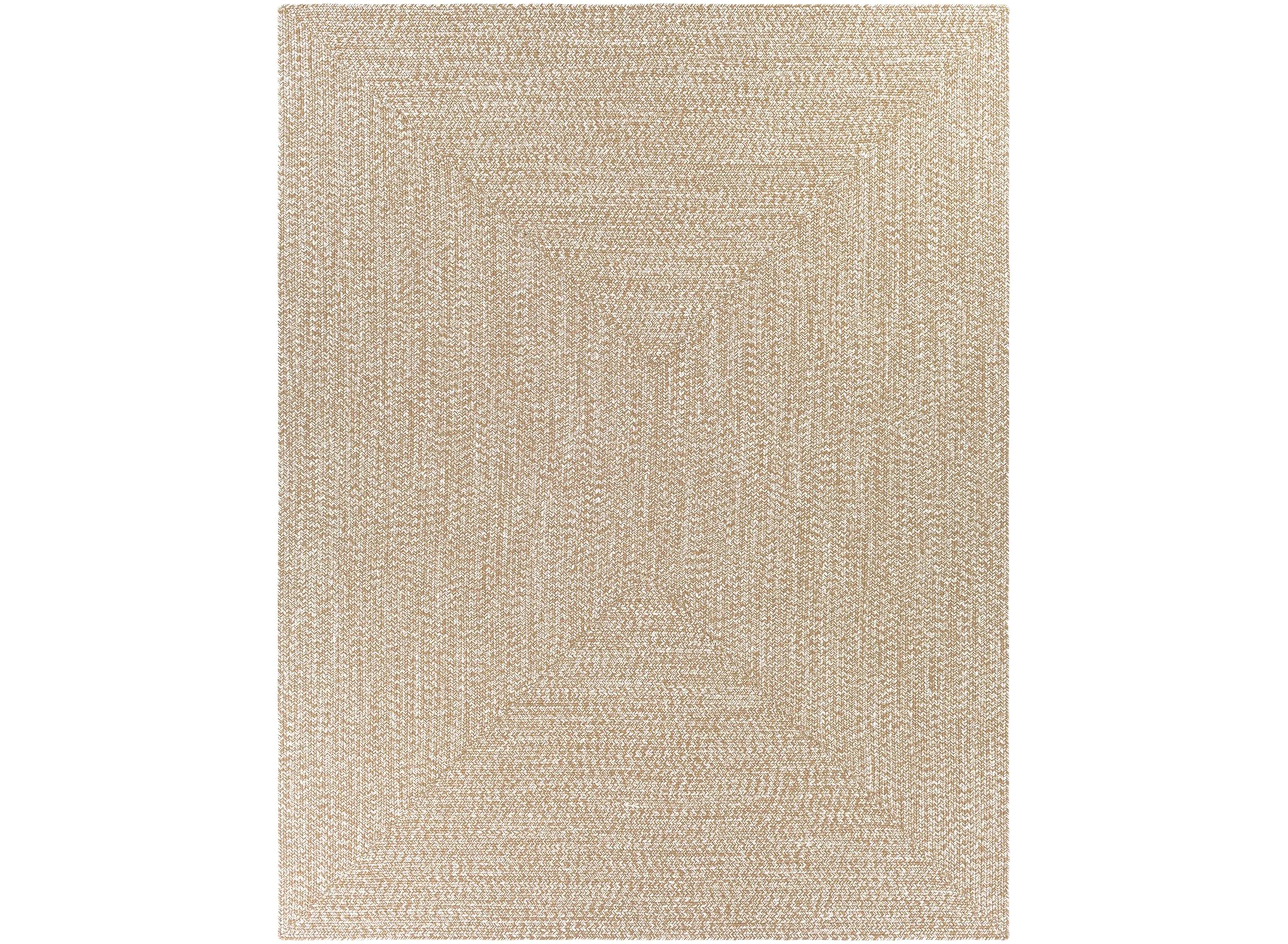 CPK2300-7696 7 ft. 6 in. x 9 ft. 6 in. Chesapeake Bay Machine Woven Rectangle Rug - Camel & Cream