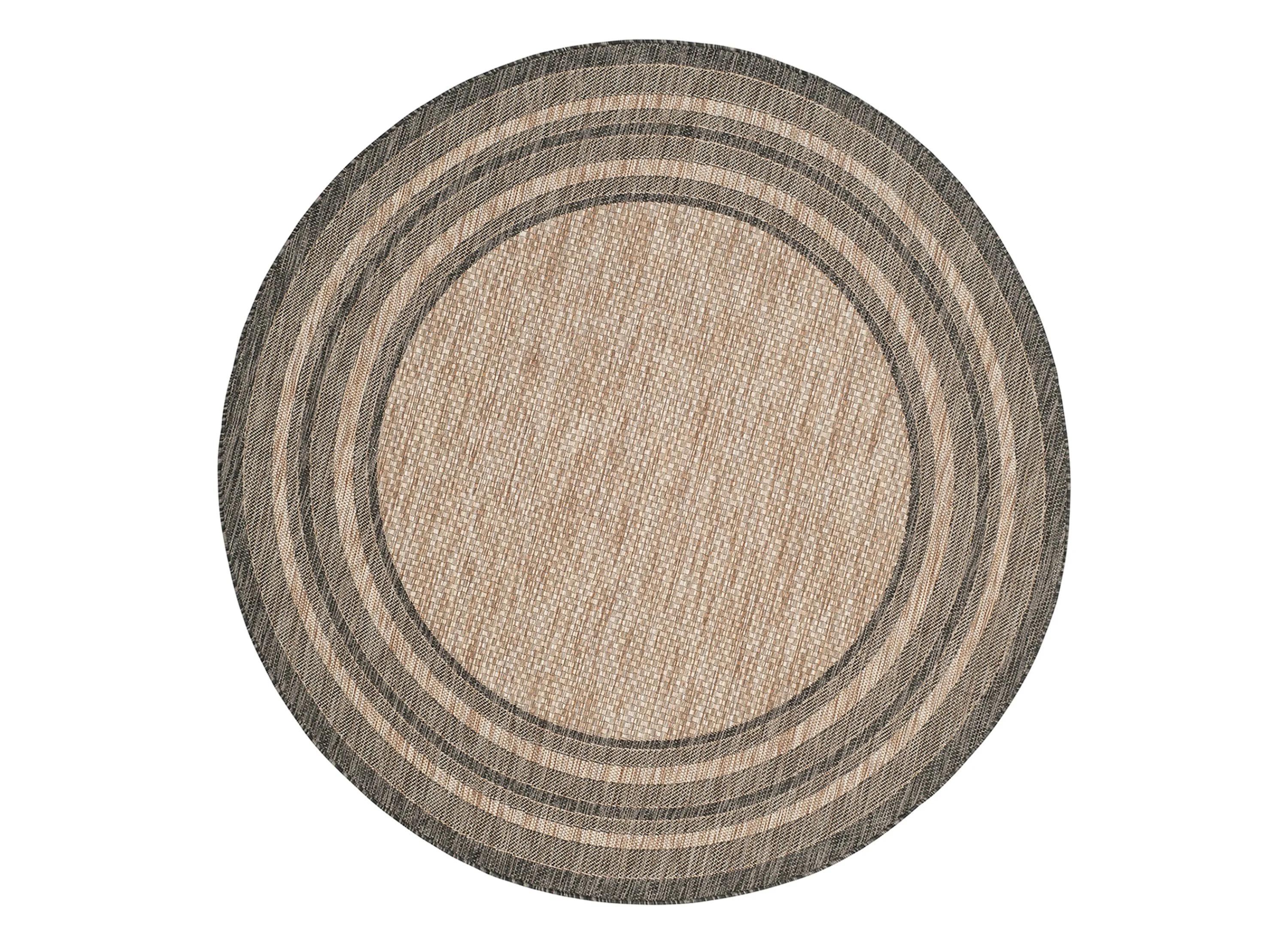 Courtyard Marches Indoor/Outdoor Area Rug Round