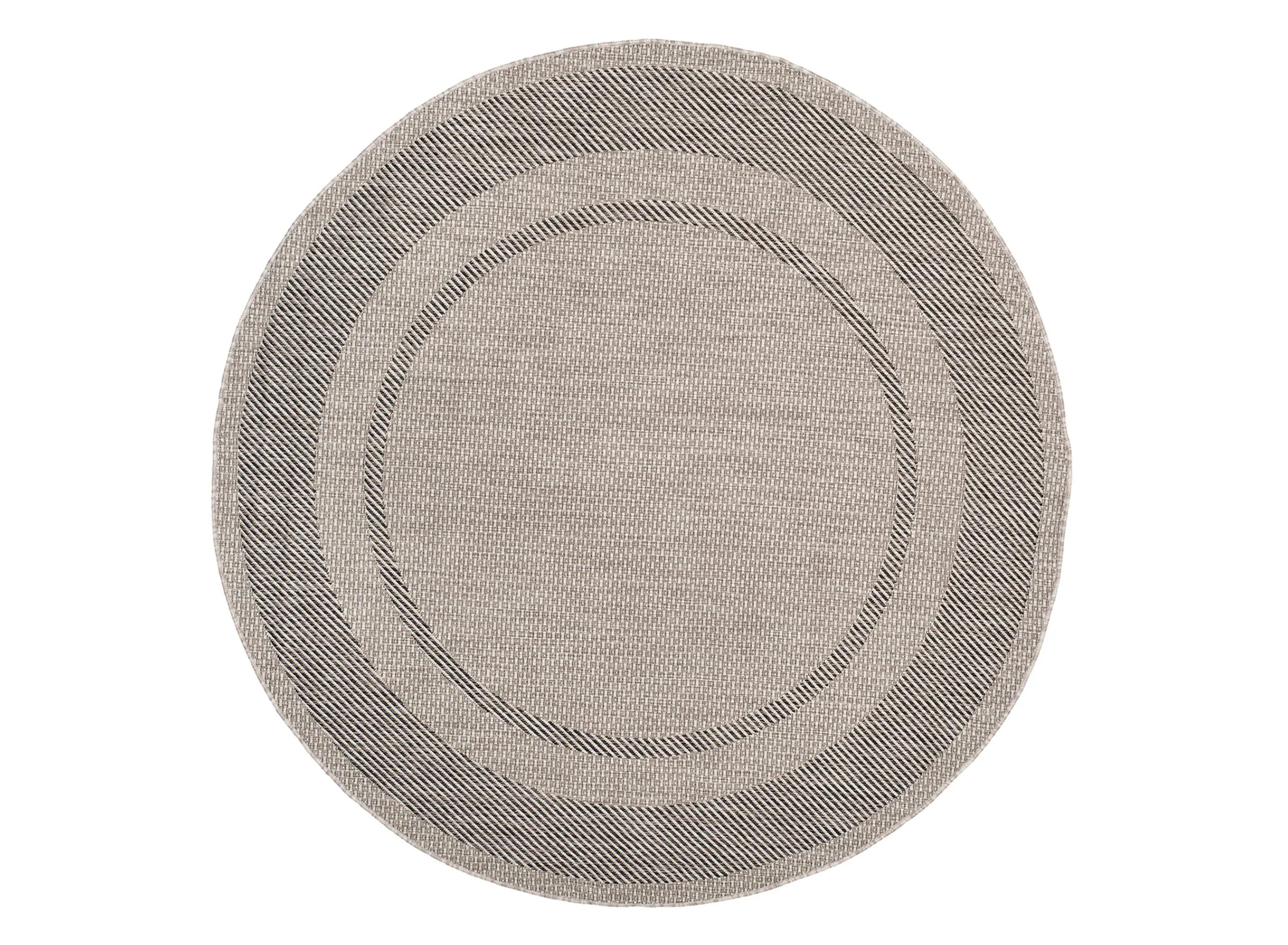 Courtyard Edging Indoor/Outdoor Area Rug Round