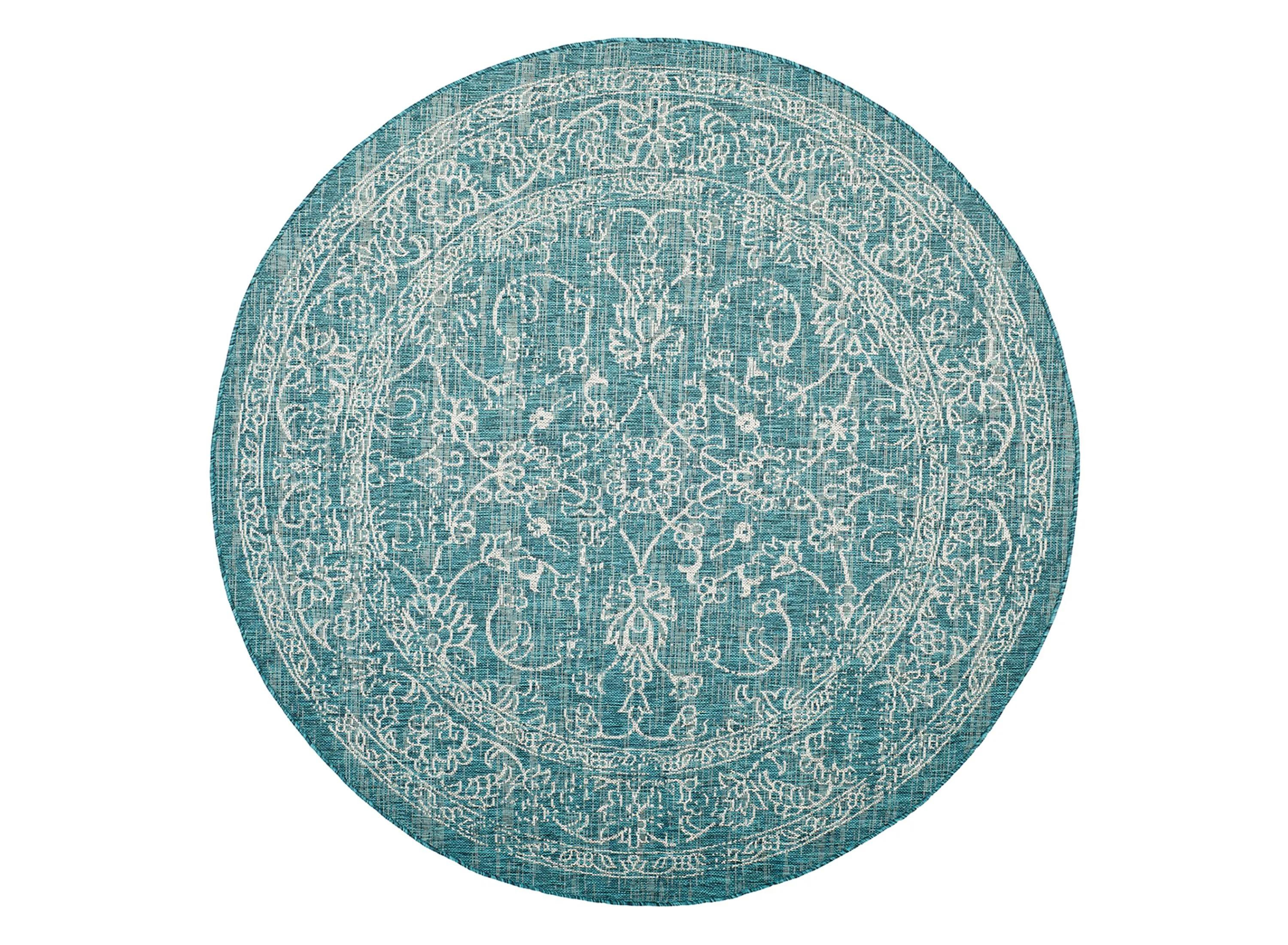Courtyard Pacific Indoor/Outdoor Area Rug Round