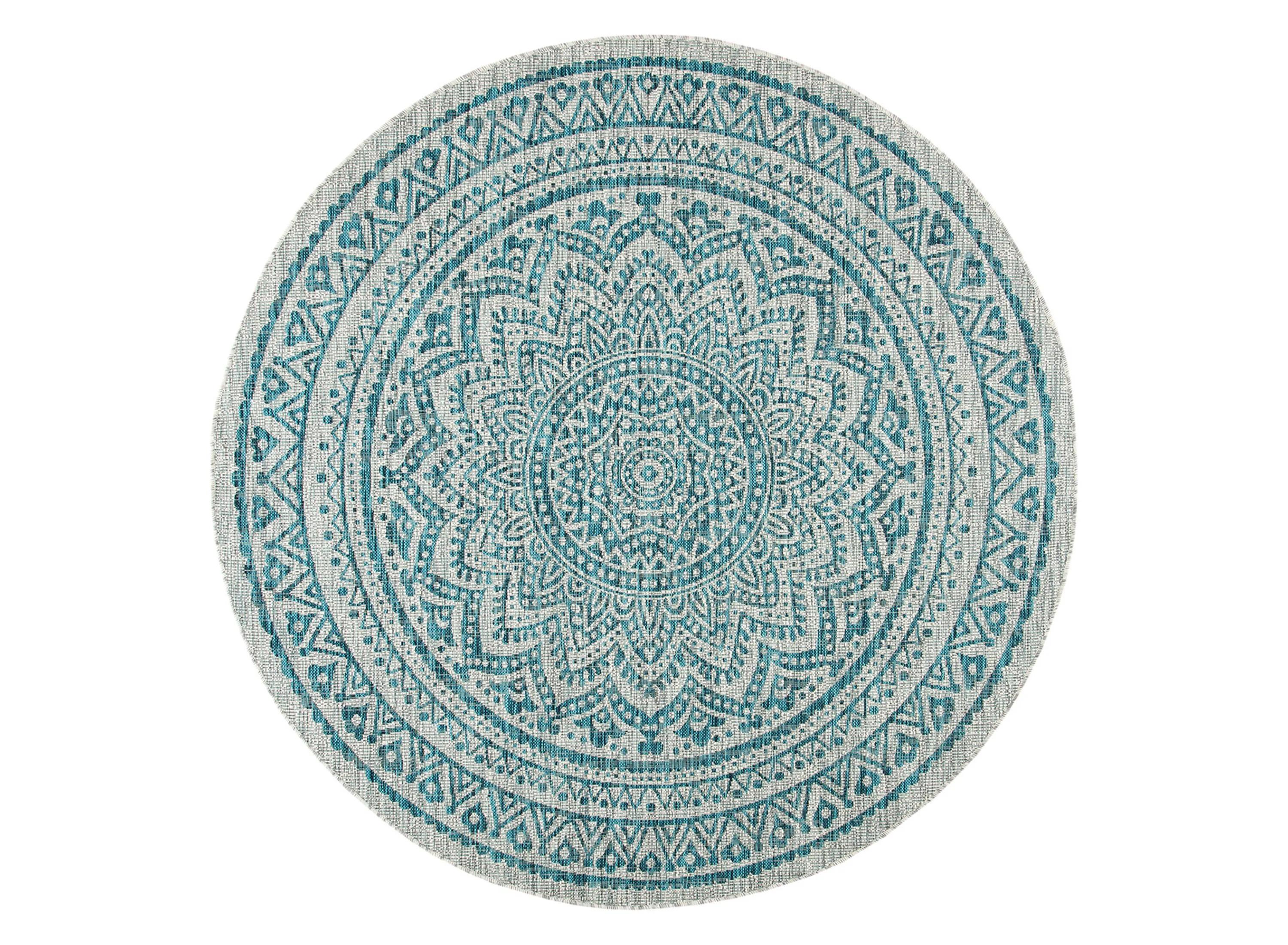 175008730 Courtyard Mandala Indoor/Outdoor Area Rug Round sku 175008730