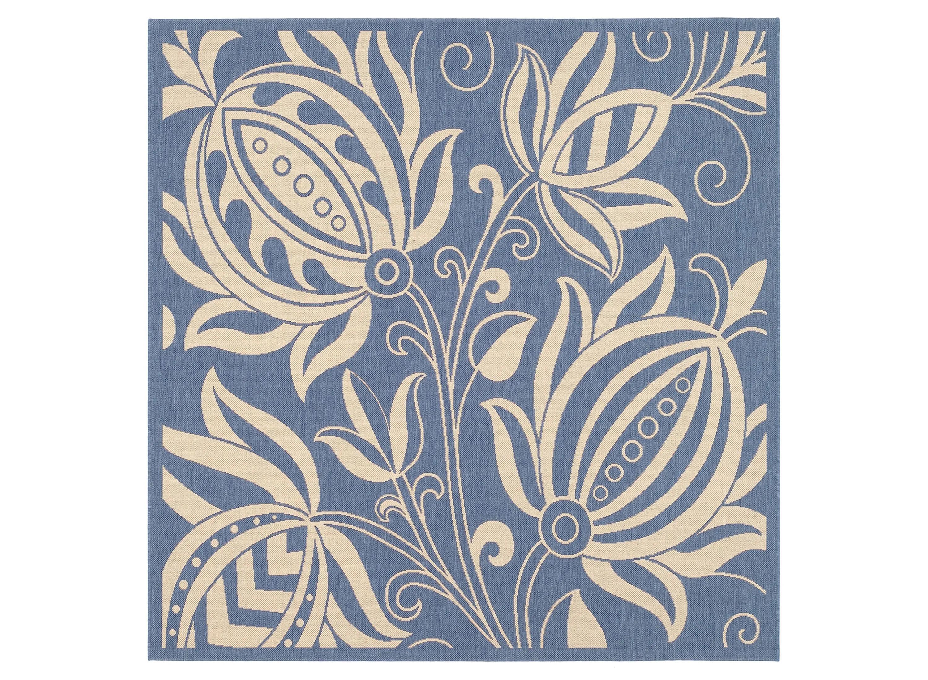 Courtyard Patterned Indoor/Outdoor Area Rug