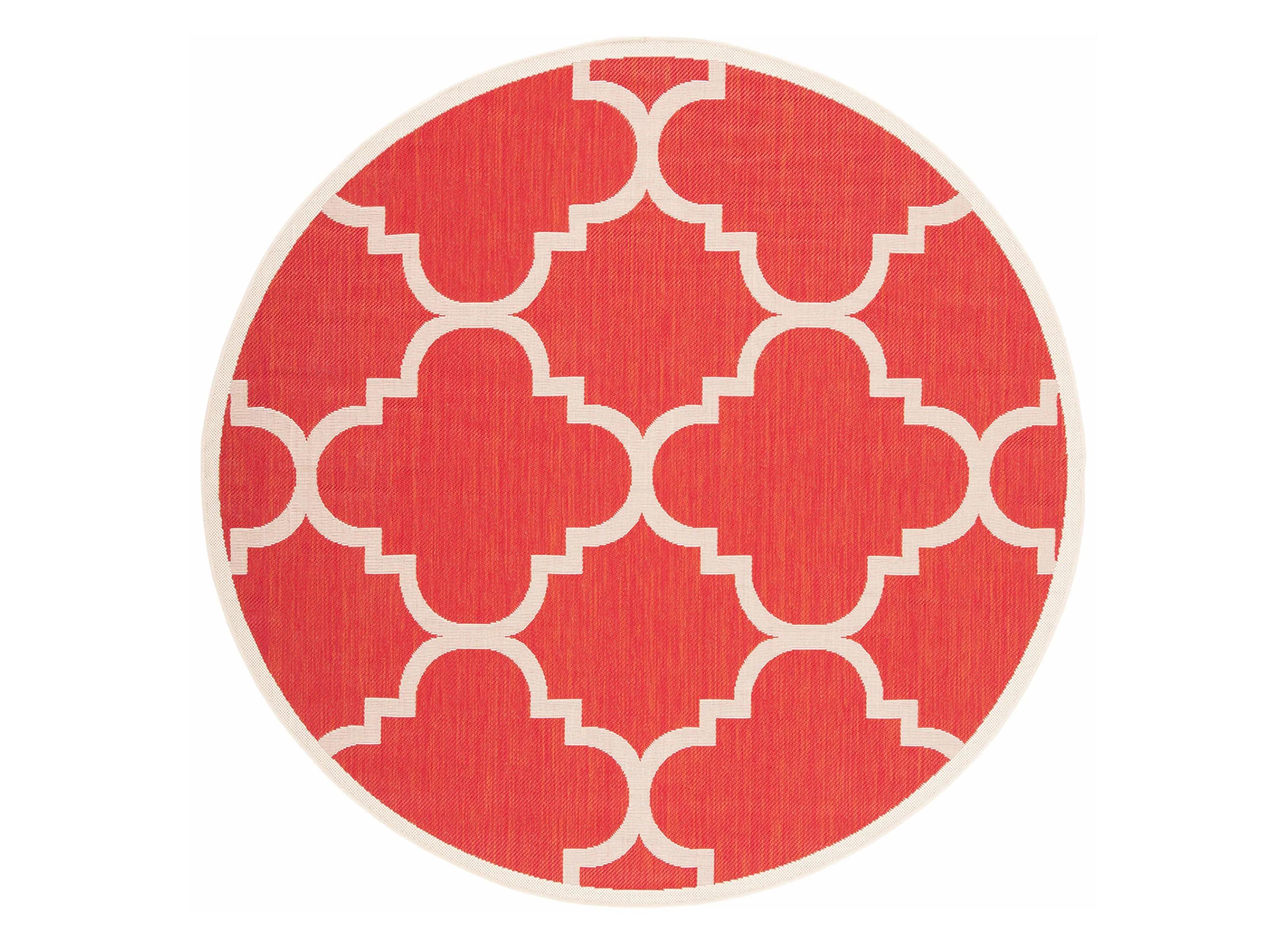 Courtyard Morocco Indoor/Outdoor Area Rug Round