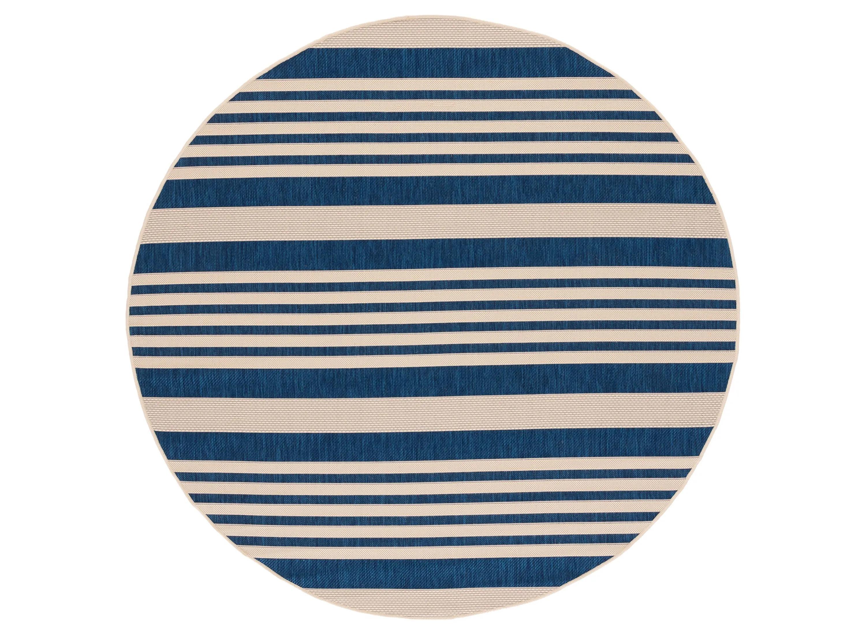 Courtyard Indoor/Outdoor Area Rug Round