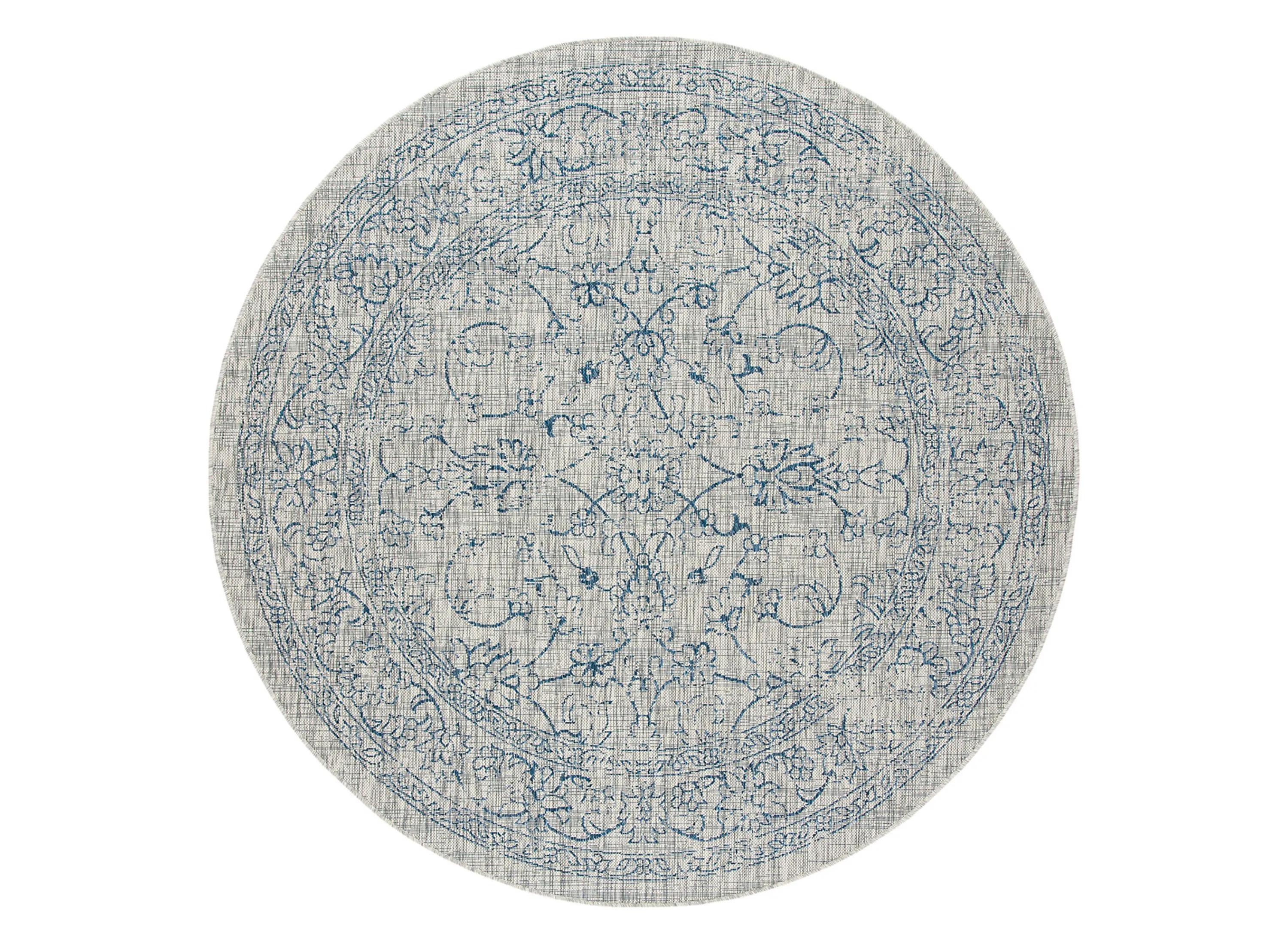 Courtyard Pacific Indoor/Outdoor Area Rug Round