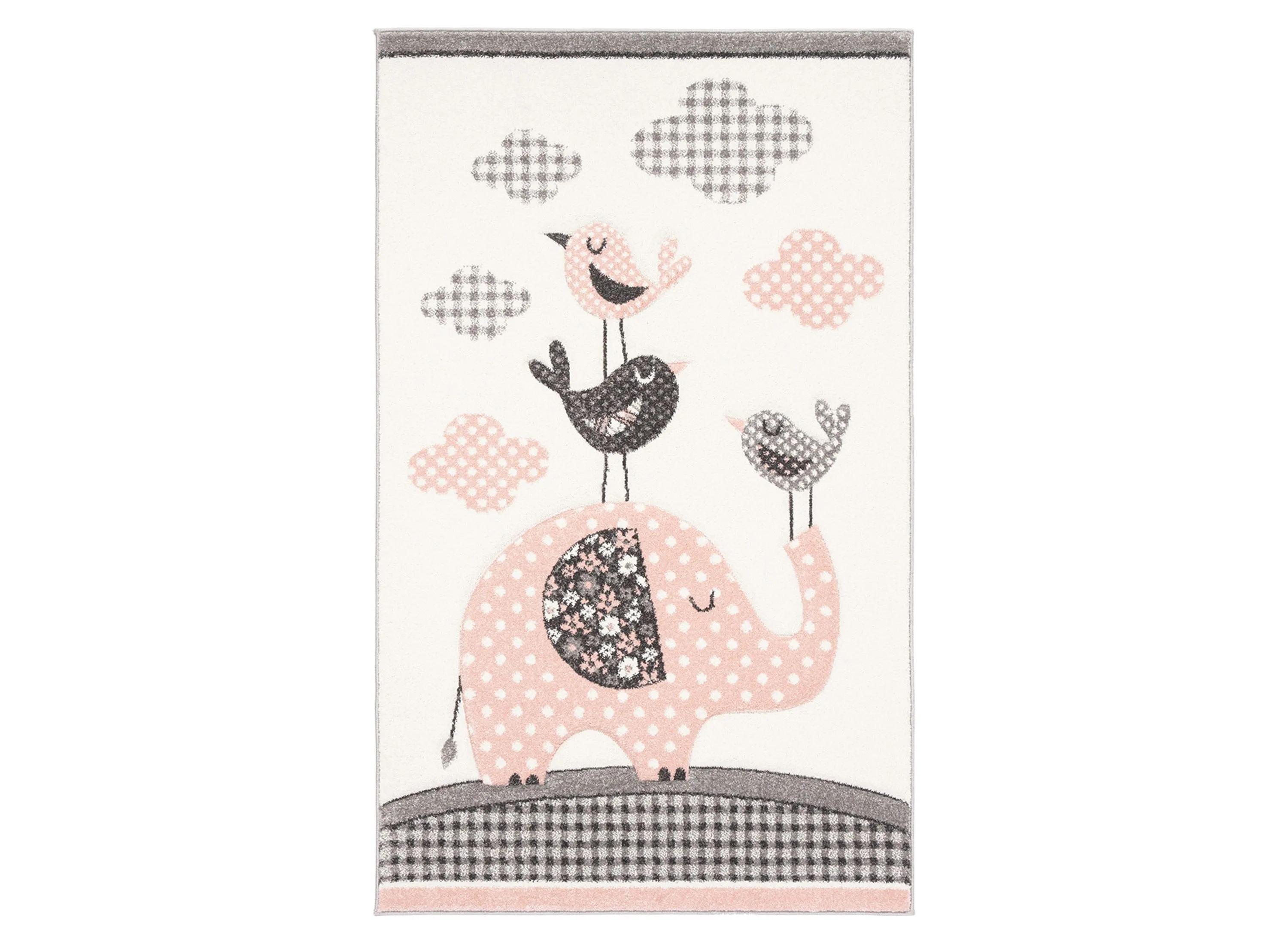 Carousel Elephant Kids Area Rug