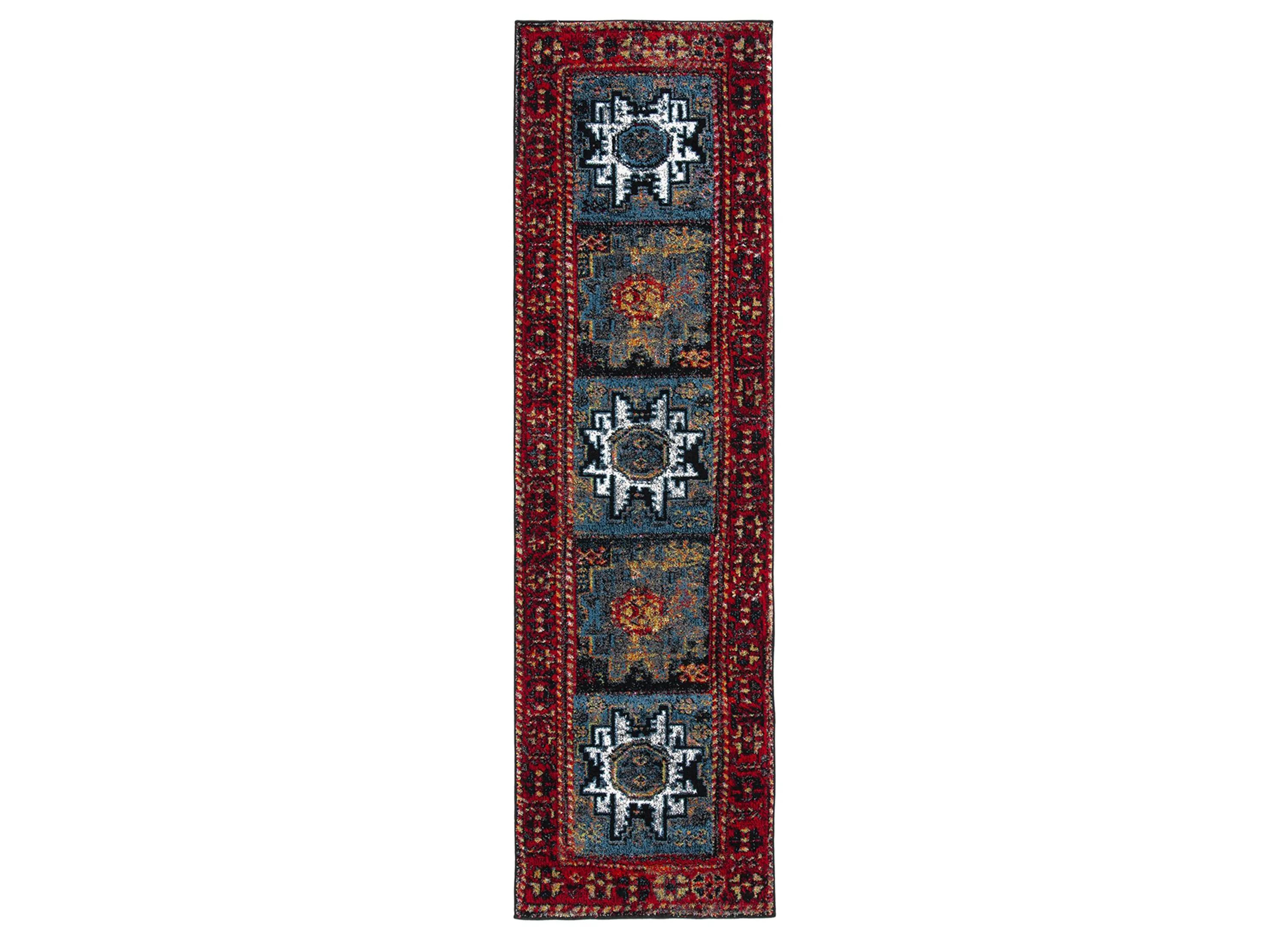 175131280 Zagros Red Runner Rug sku 175131280