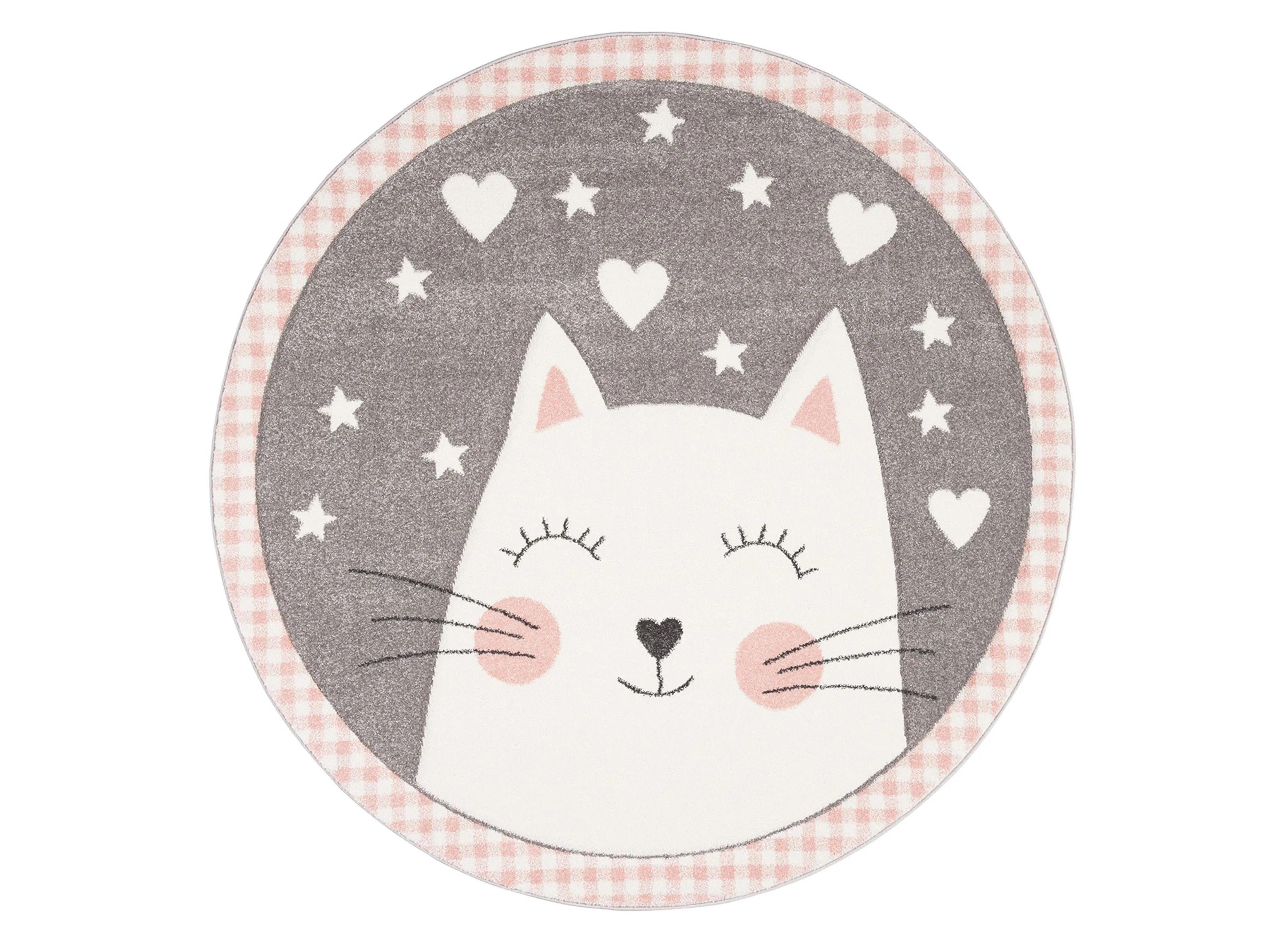 Carousel Kids 134 Collection 4' X 4' Round Rug
