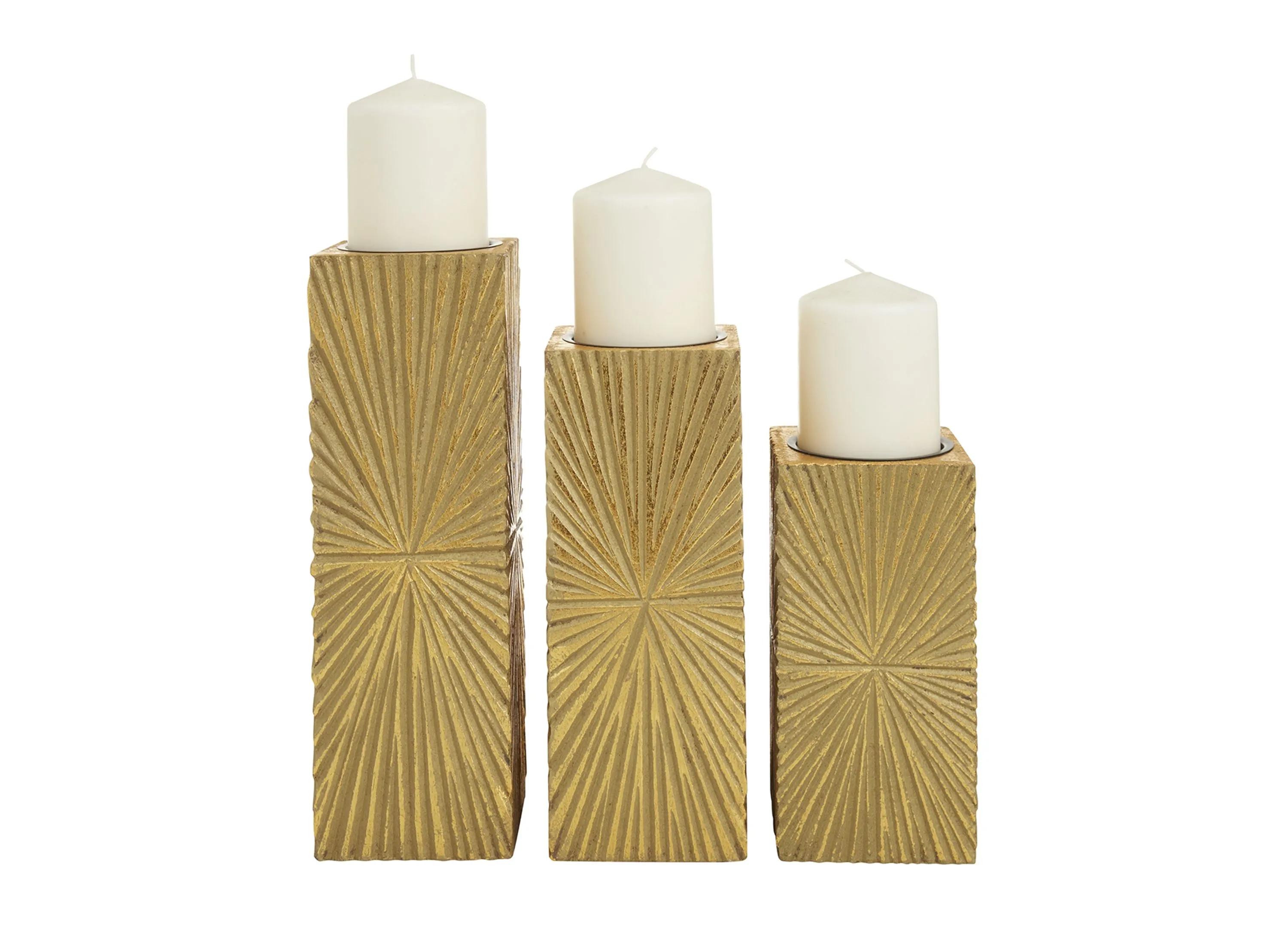 Ivy Collection Songster Candle Holders Set of 3