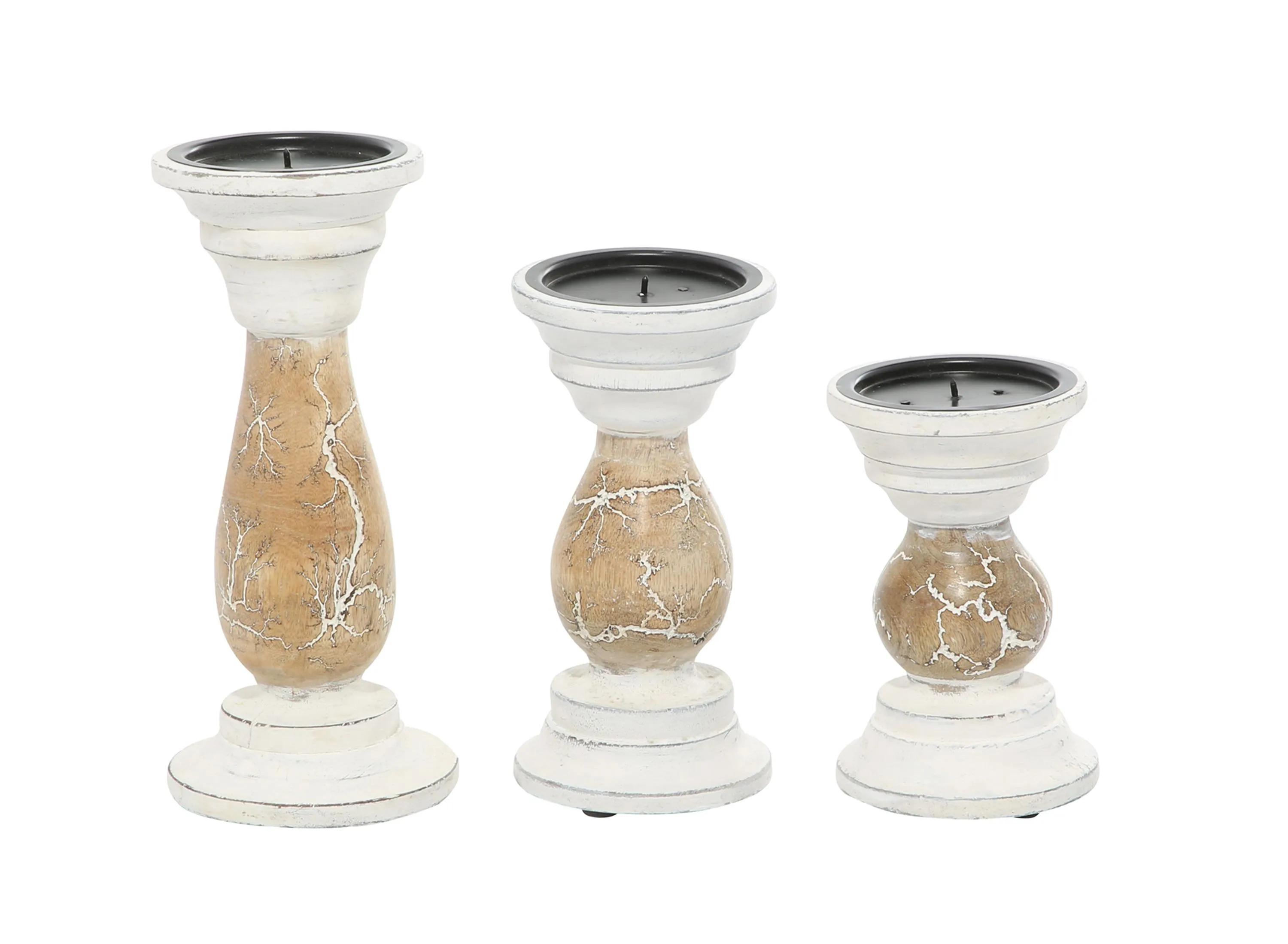 Ivy Collection Sulu Candle Holders Set of 3